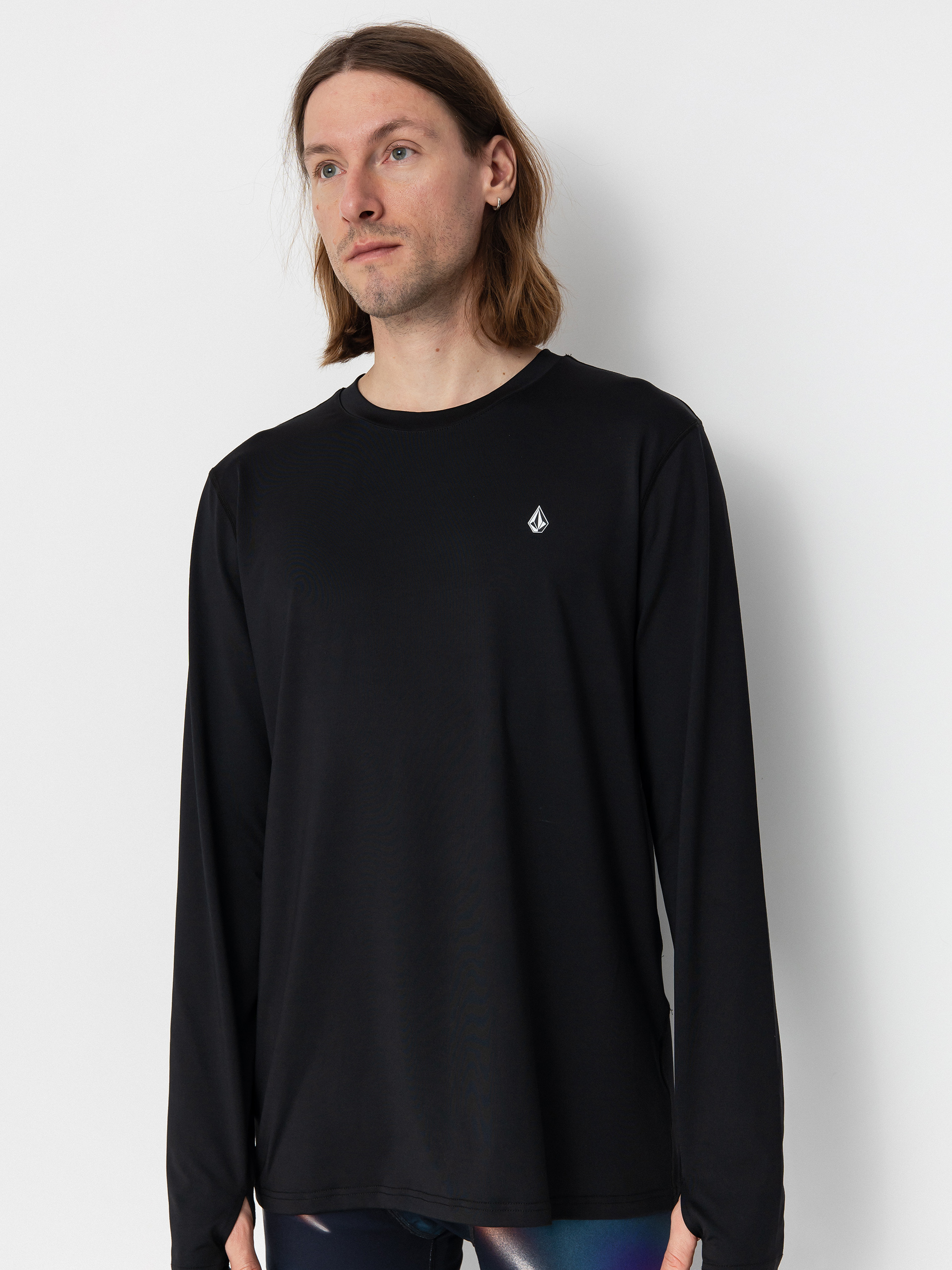 Hosszú ujjú felső Volcom M V Science Crew (black)