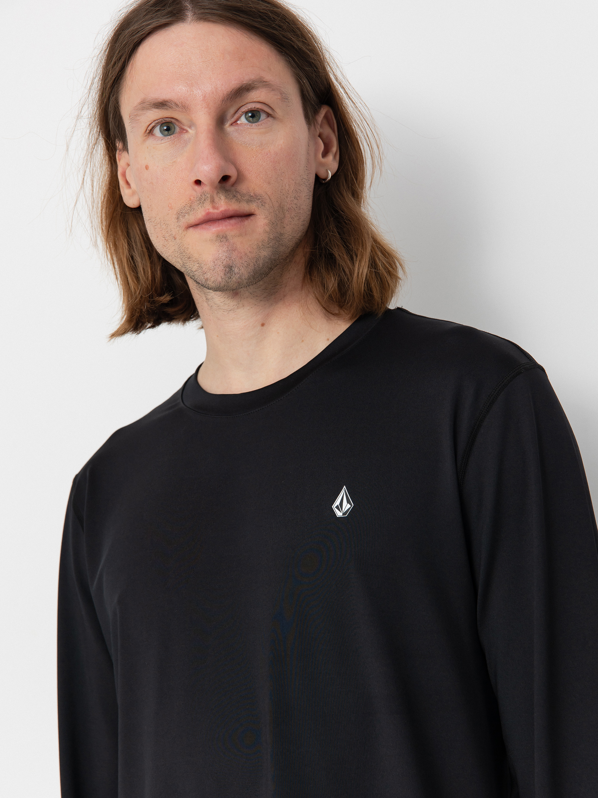 Férfi Hosszú ujjú felső Volcom M V Science Crew (black)