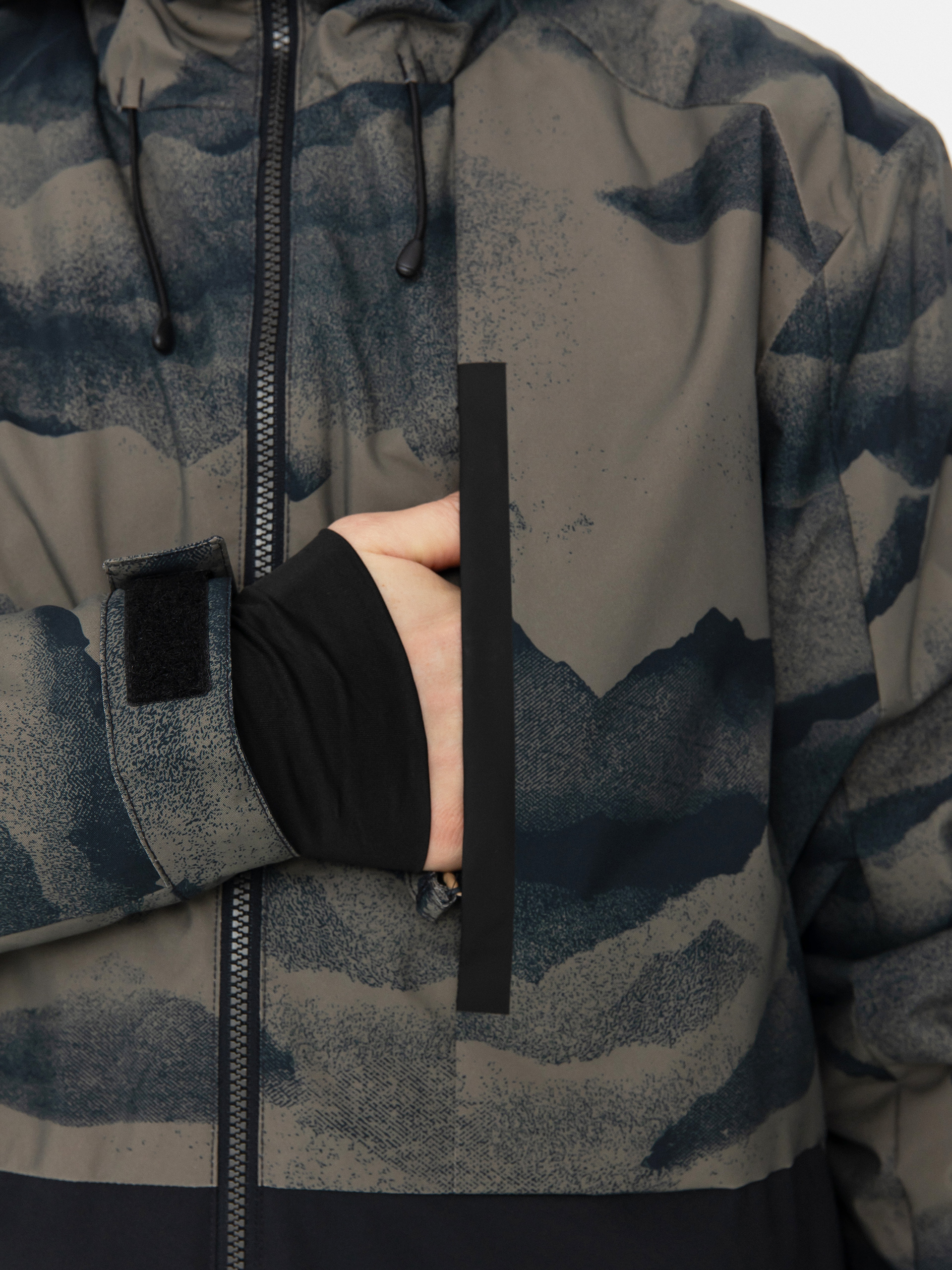 Férfi Quiksilver Mission Printed Block Snowboard dzseki (mountain spray cante)