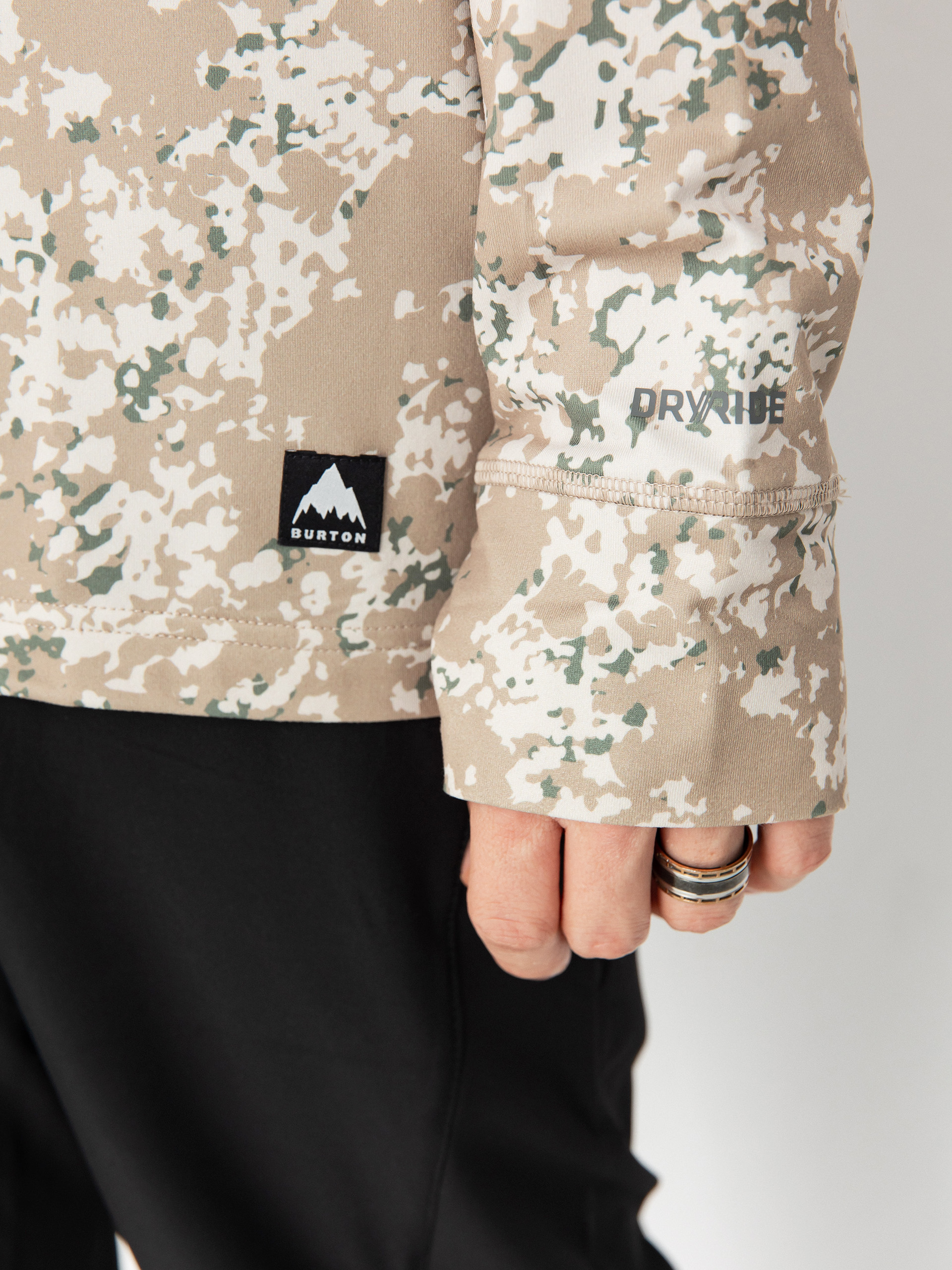 Burton Midweight Long Neck Hosszú ujjú felső (snowfall camo)