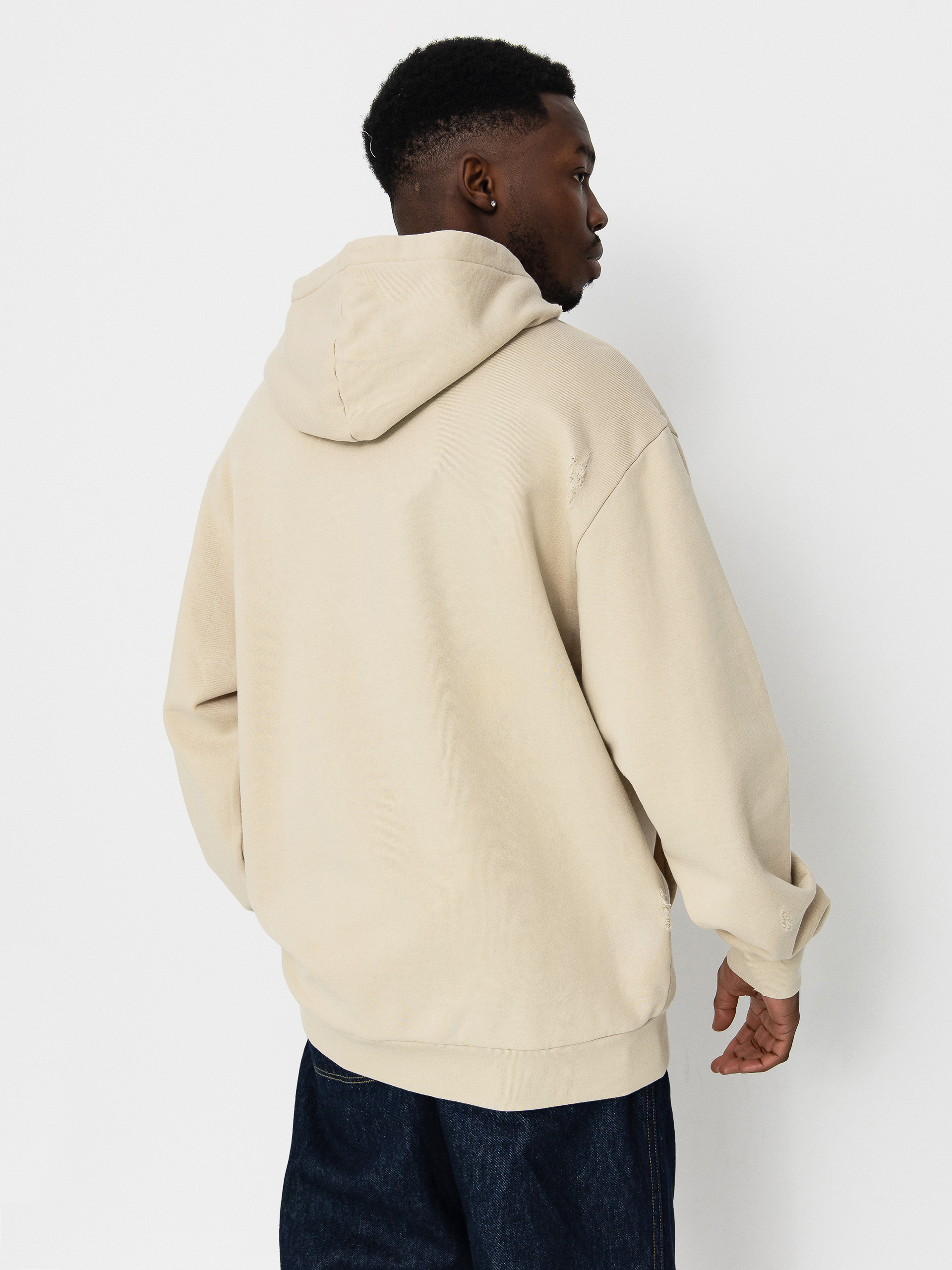 Kapucnis pulóver RipNDip Script HD (khaki)
