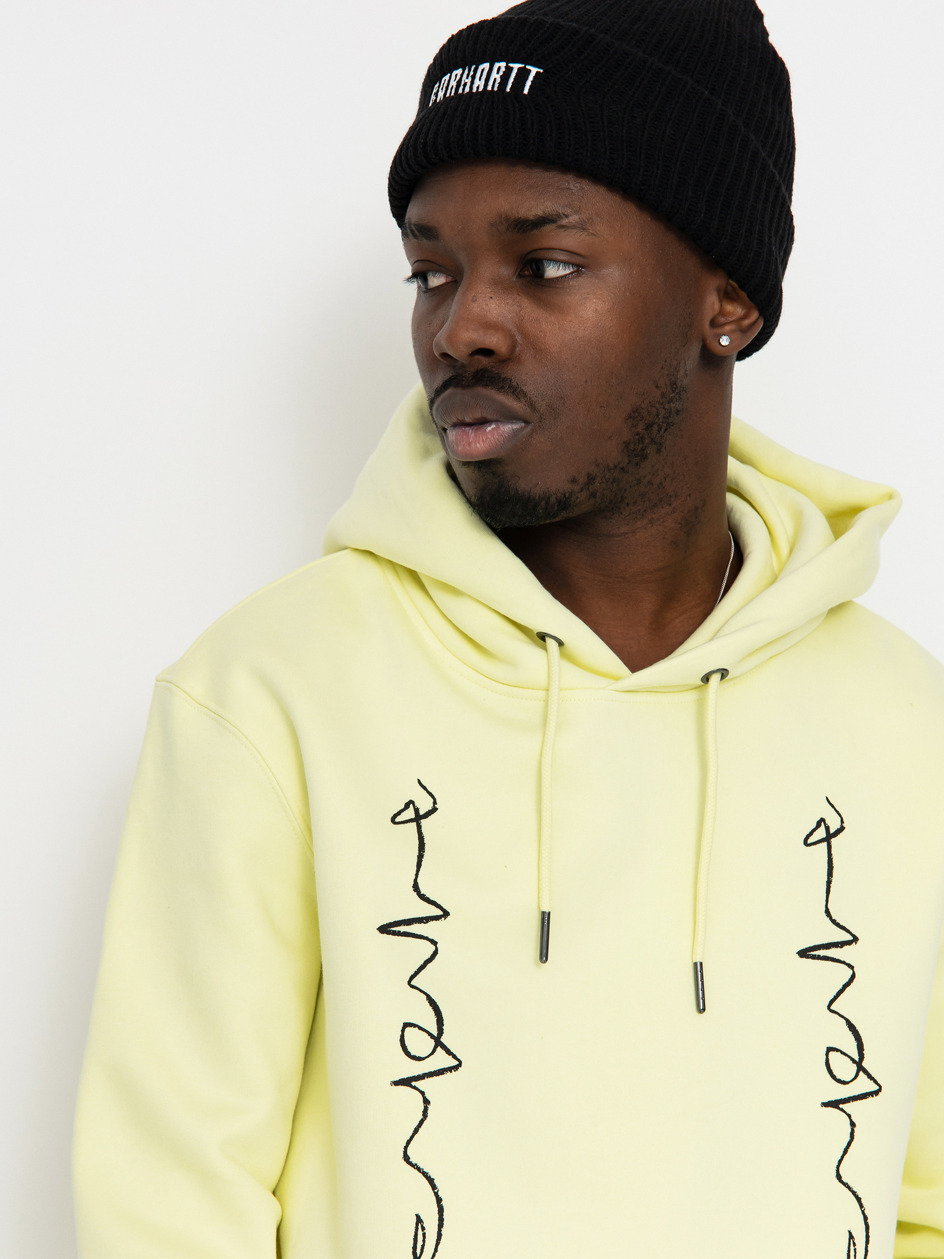 Poetic Collective Crayon Chain HD Kapucnis pulóver (yellow)