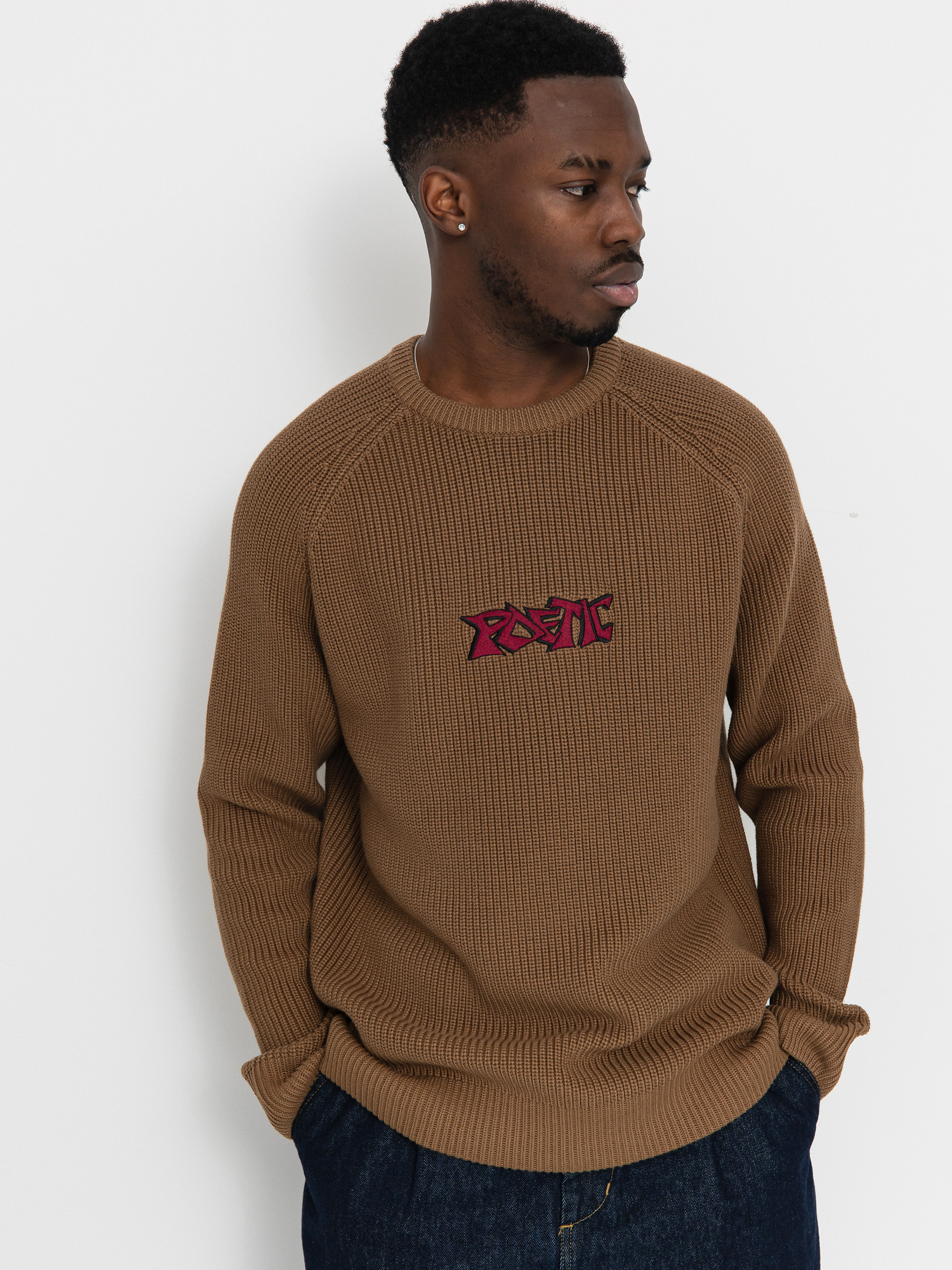 Poetic Collective Graff Knitted Crewneck Pulóver