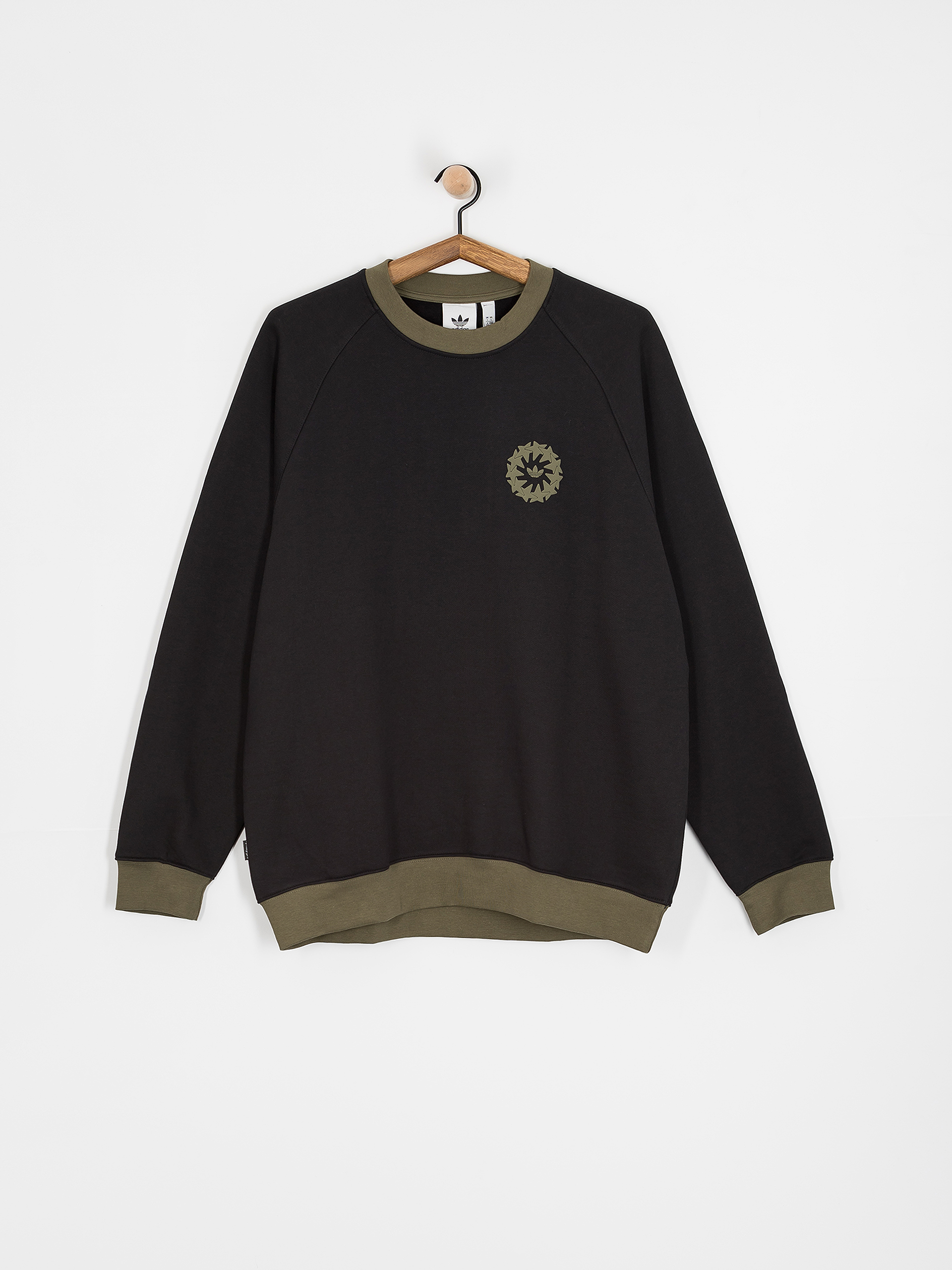 adidas Star Wheel Crew Pulóver (black/olistr)