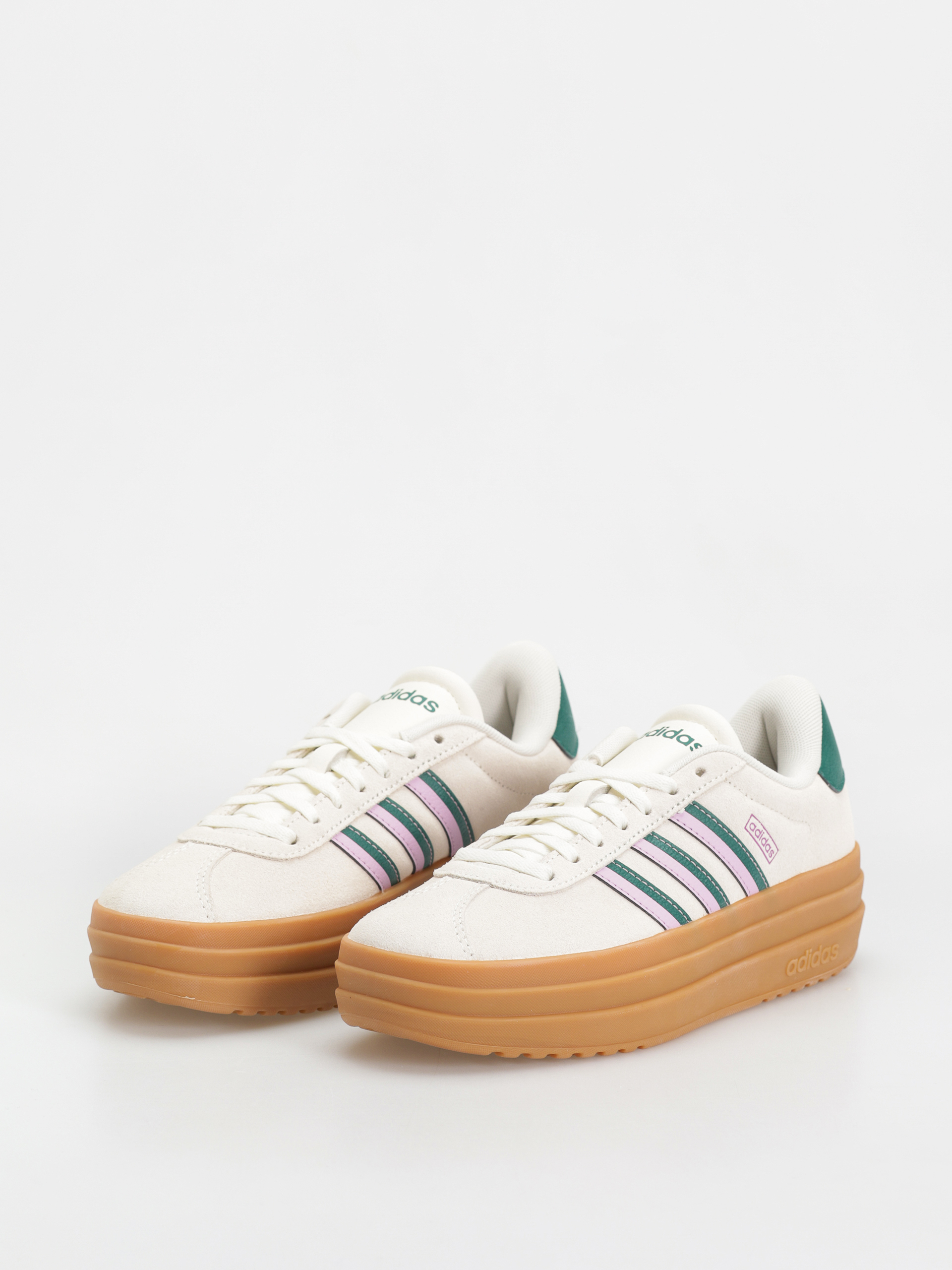 adidas Vl Court Bold Wmn Cipők (owhite/cgreen/blilil)