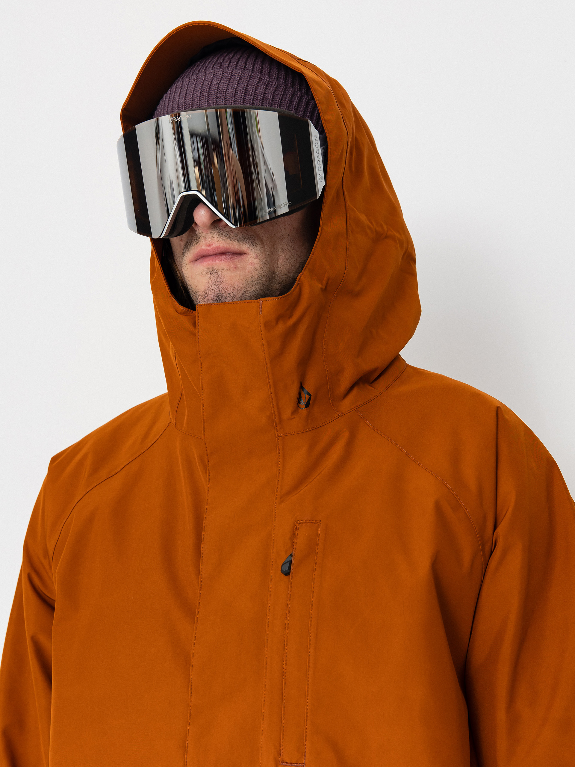 Férfi Snowboard dzseki Volcom Dua Ins Gore (caramel)