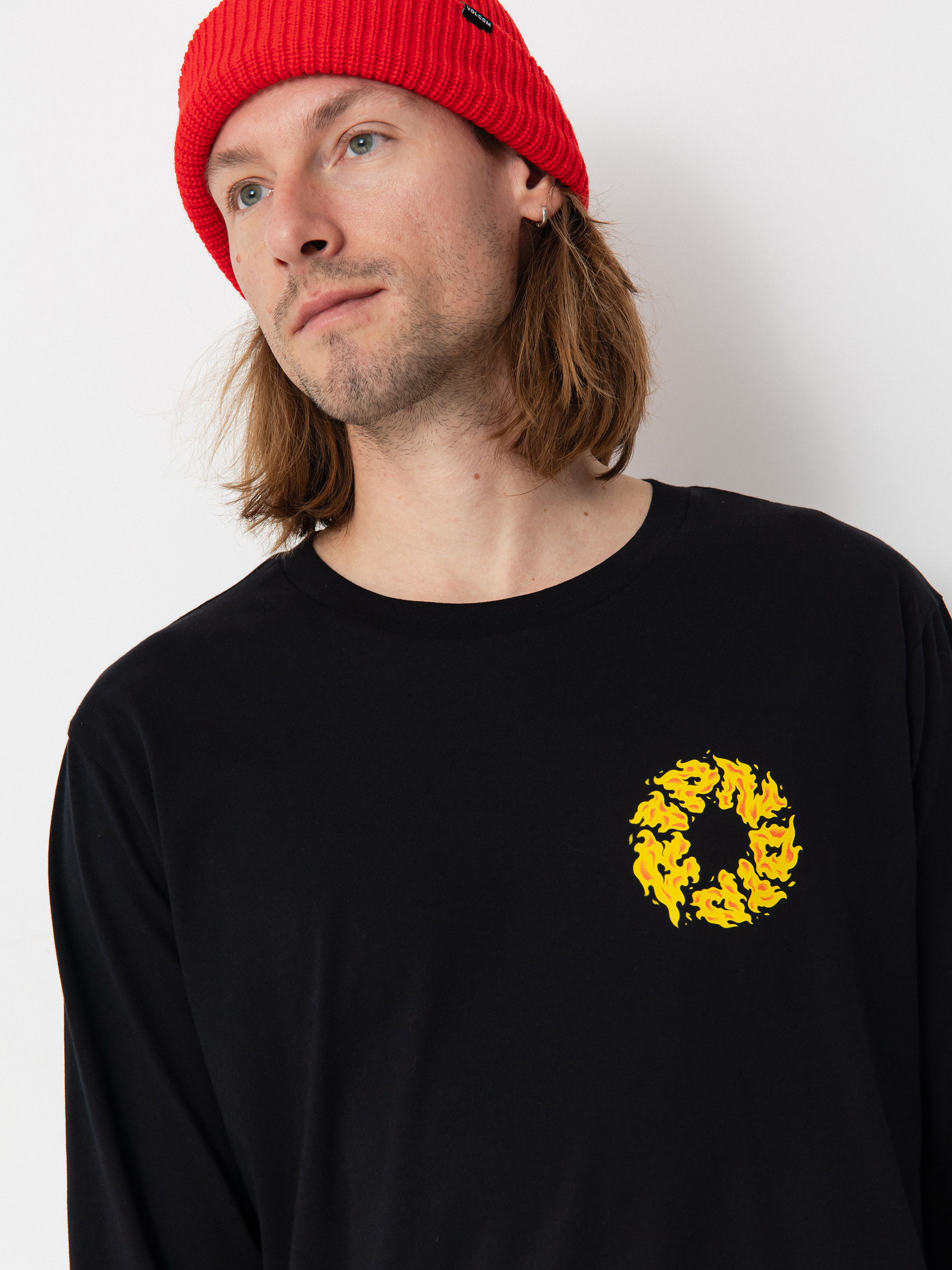 Hosszú ujjú felső RipNDip Burn In Heck (black)