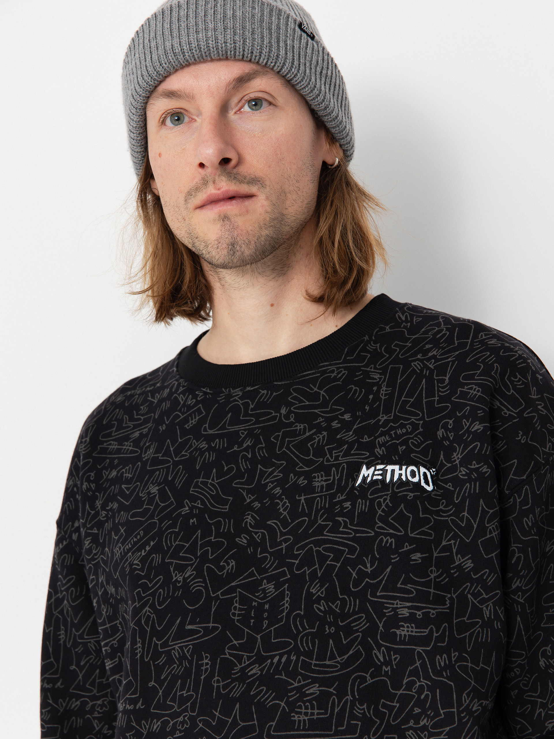 Method X Lucas Crew Pulóver (black)