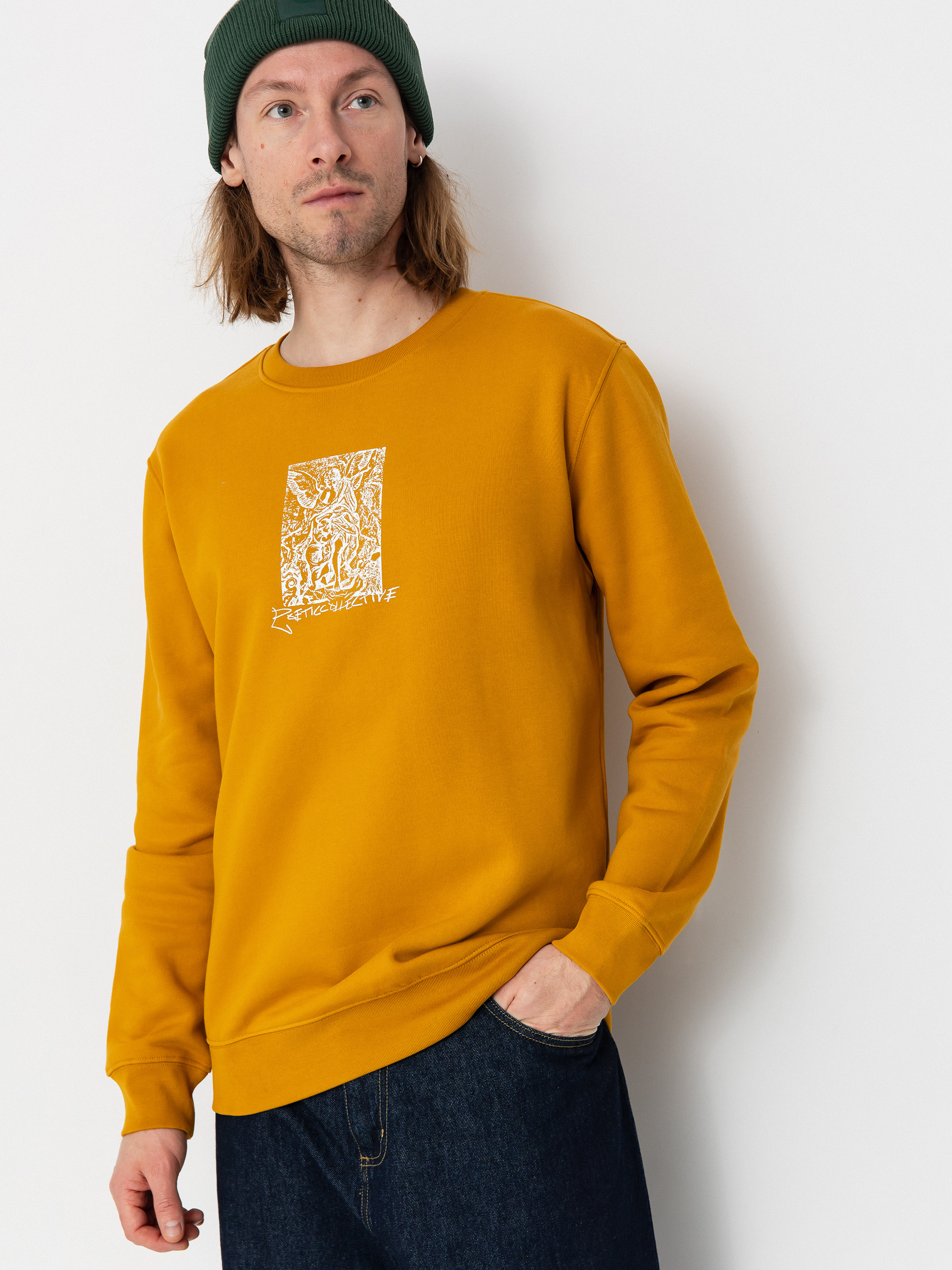 Pulu00f3ver Poetic Collective Angel Crewneck (orange)