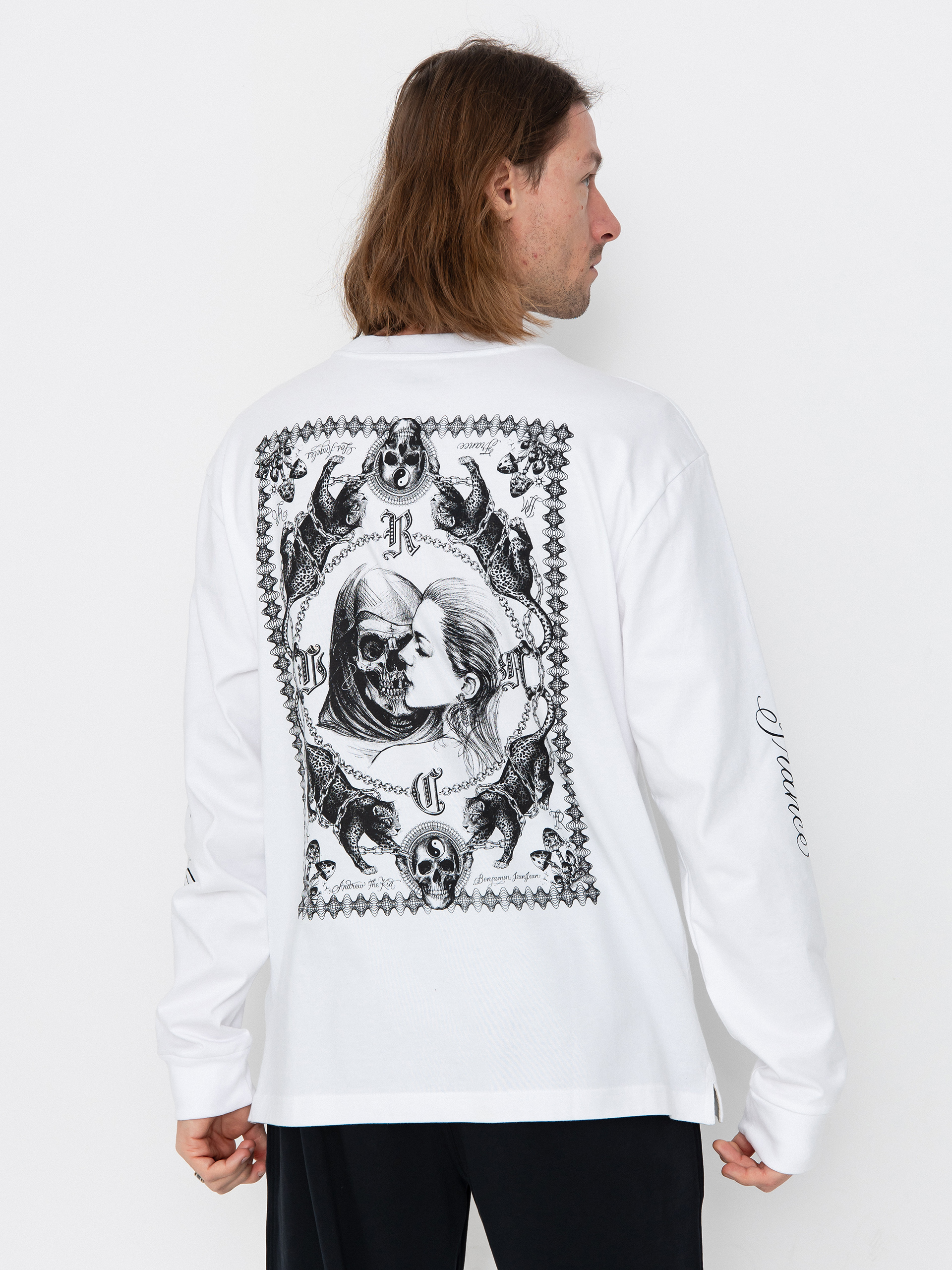 Hosszú ujjú felső RVCA Chefs Kiss (white)