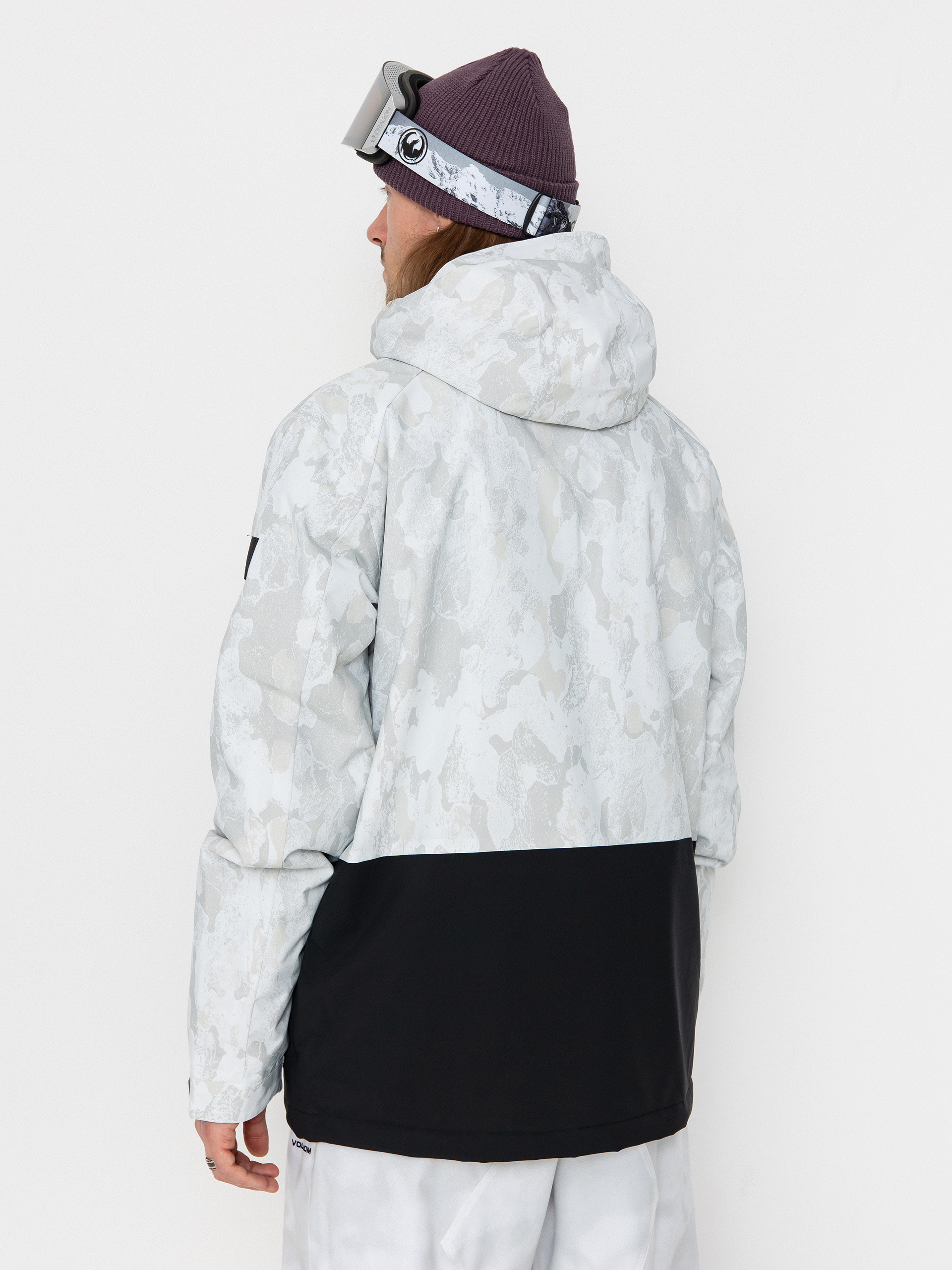 Férfi Snowboard dzseki Quiksilver Mission Printed Block (nature zoom birch)