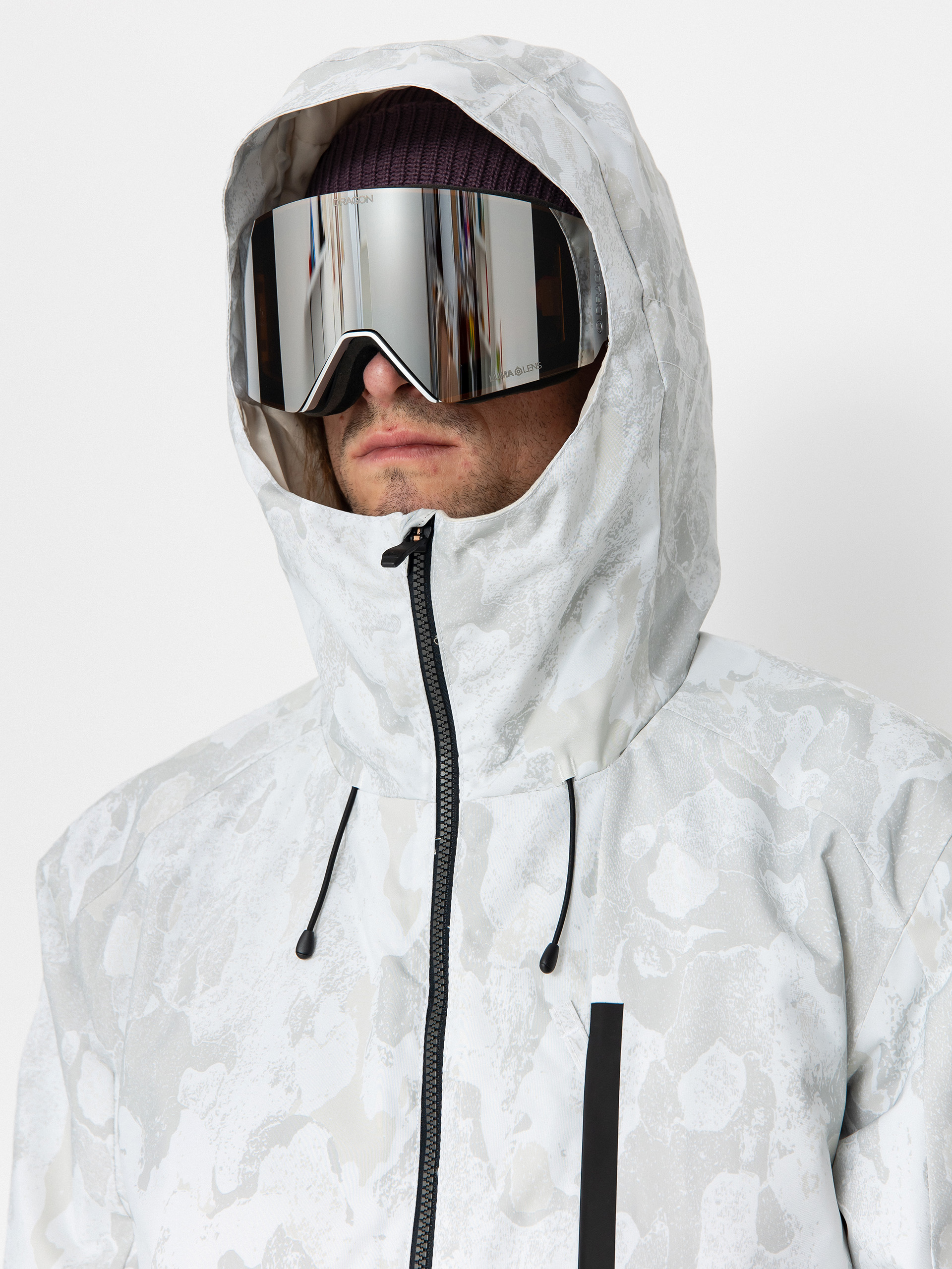 Férfi Snowboard dzseki Quiksilver Mission Printed Block (nature zoom birch)