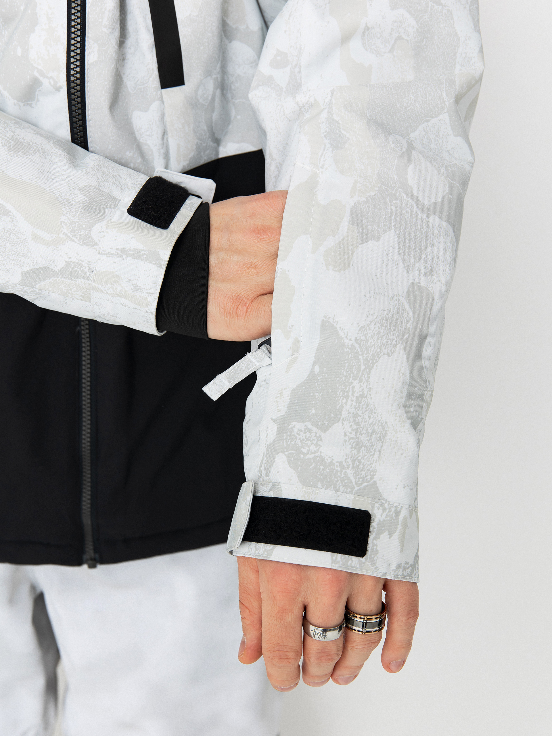 Férfi Snowboard dzseki Quiksilver Mission Printed Block (nature zoom birch)