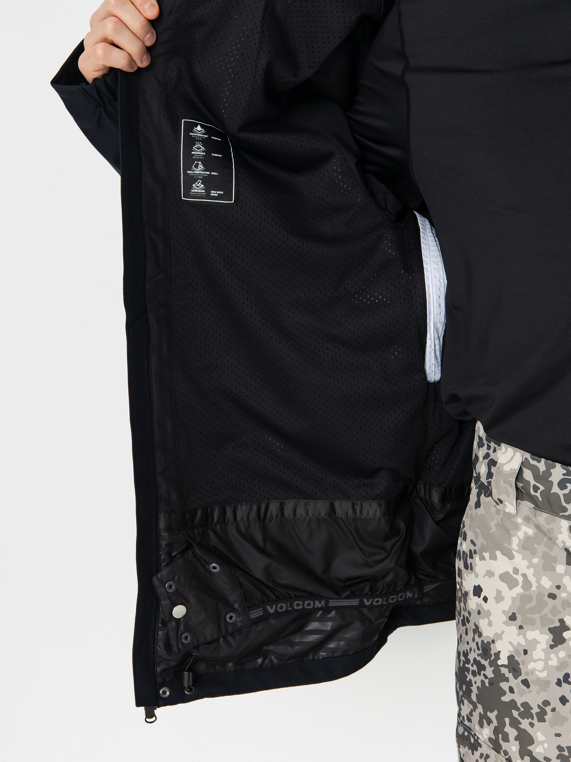 Férfi Snowboard dzseki Volcom Brighton Full Zip (black)