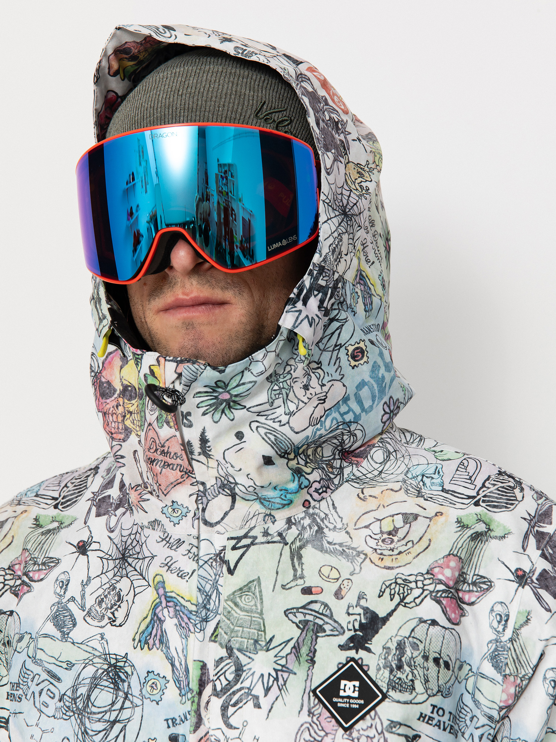 Férfi Snowboard dzseki DC Basis Print (vision quest)