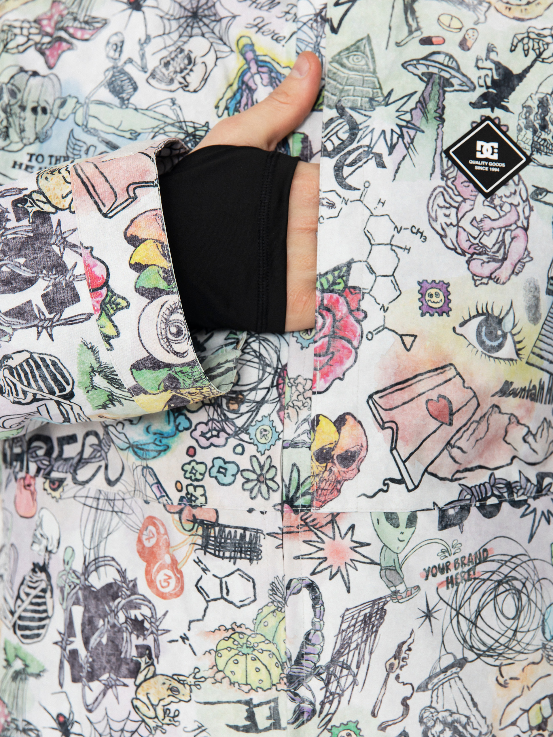 Férfi Snowboard dzseki DC Basis Print (vision quest)