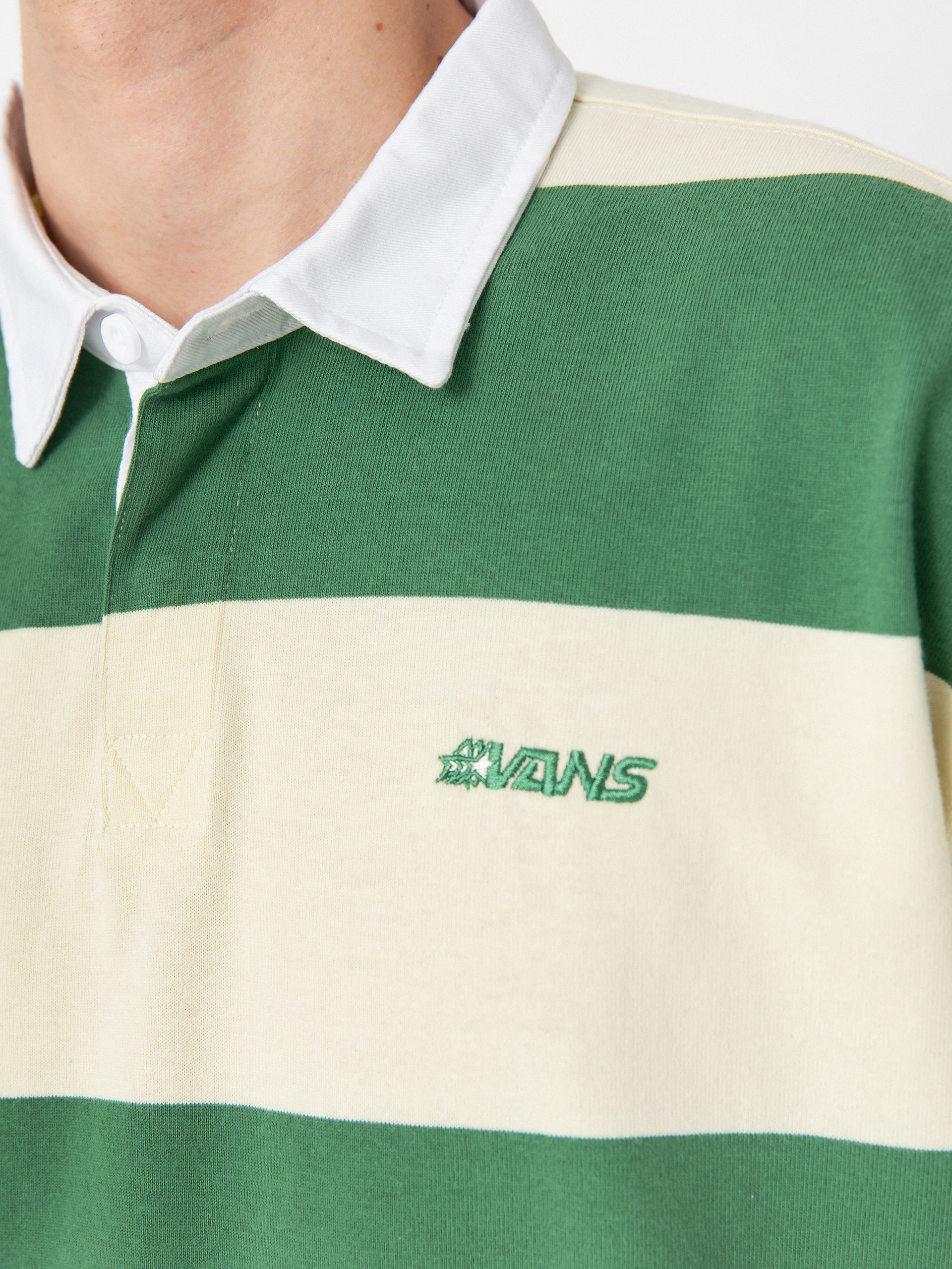 Vans Ward Stripe Rugby Knit Hosszú ujjú felső (fairway/lemon icing)