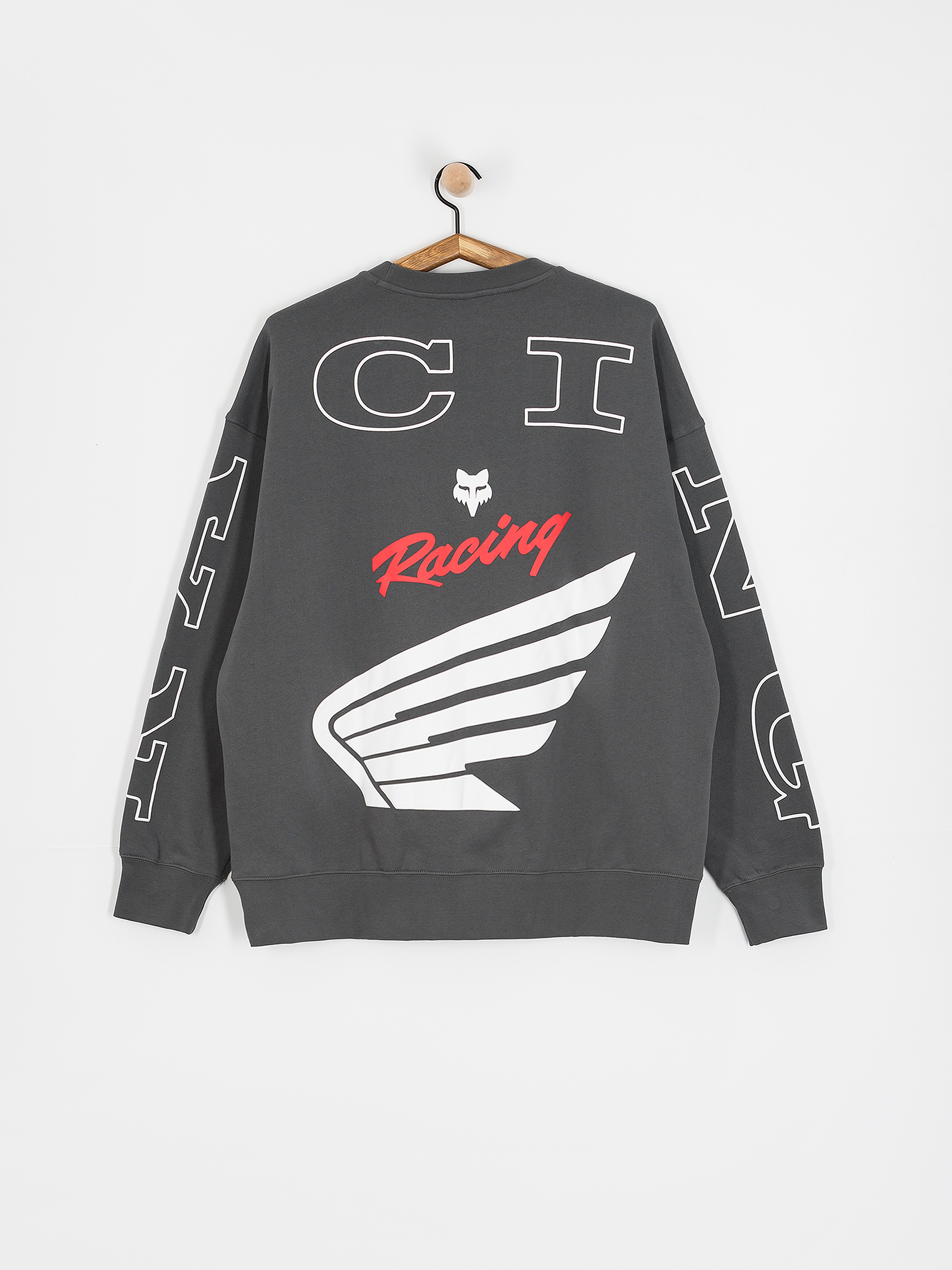 Fox Crew Oversized HD Kapucnis pulóver (dark shadow)