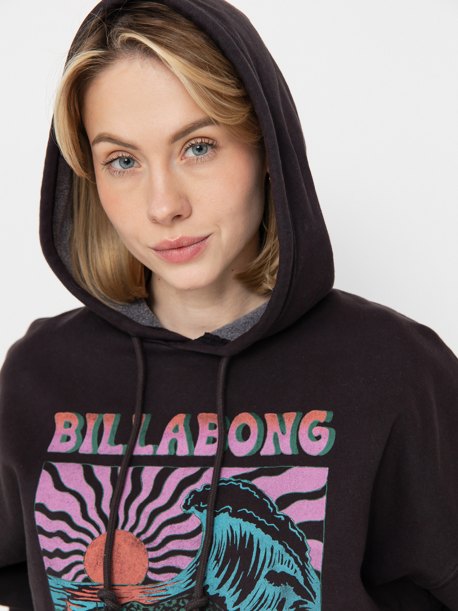 Billabong Keep It Up HD Wmn Kapucnis pulóver (black sands)