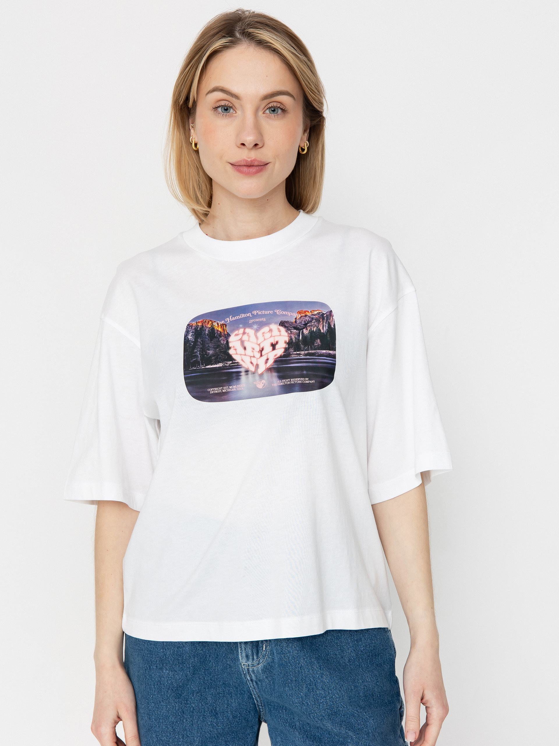 Pu00f3lu00f3 Carhartt WIP Greatest Flicks Wmn (white)