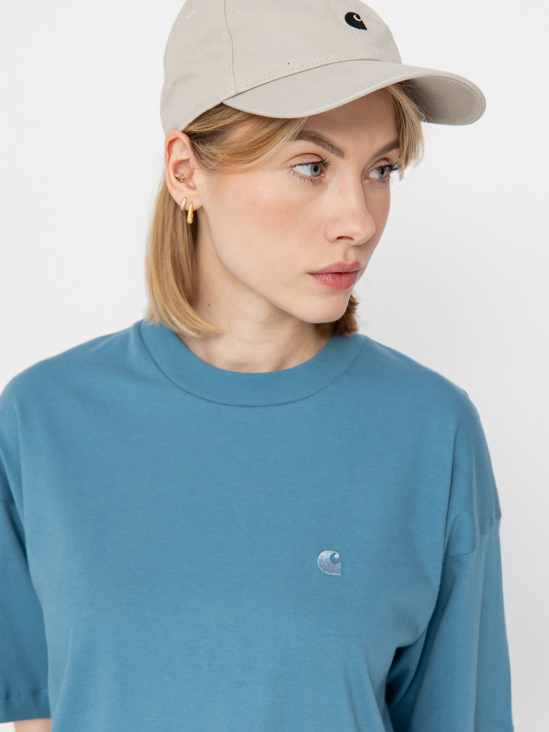 Carhartt WIP Chester Wmn Póló (clay blue)