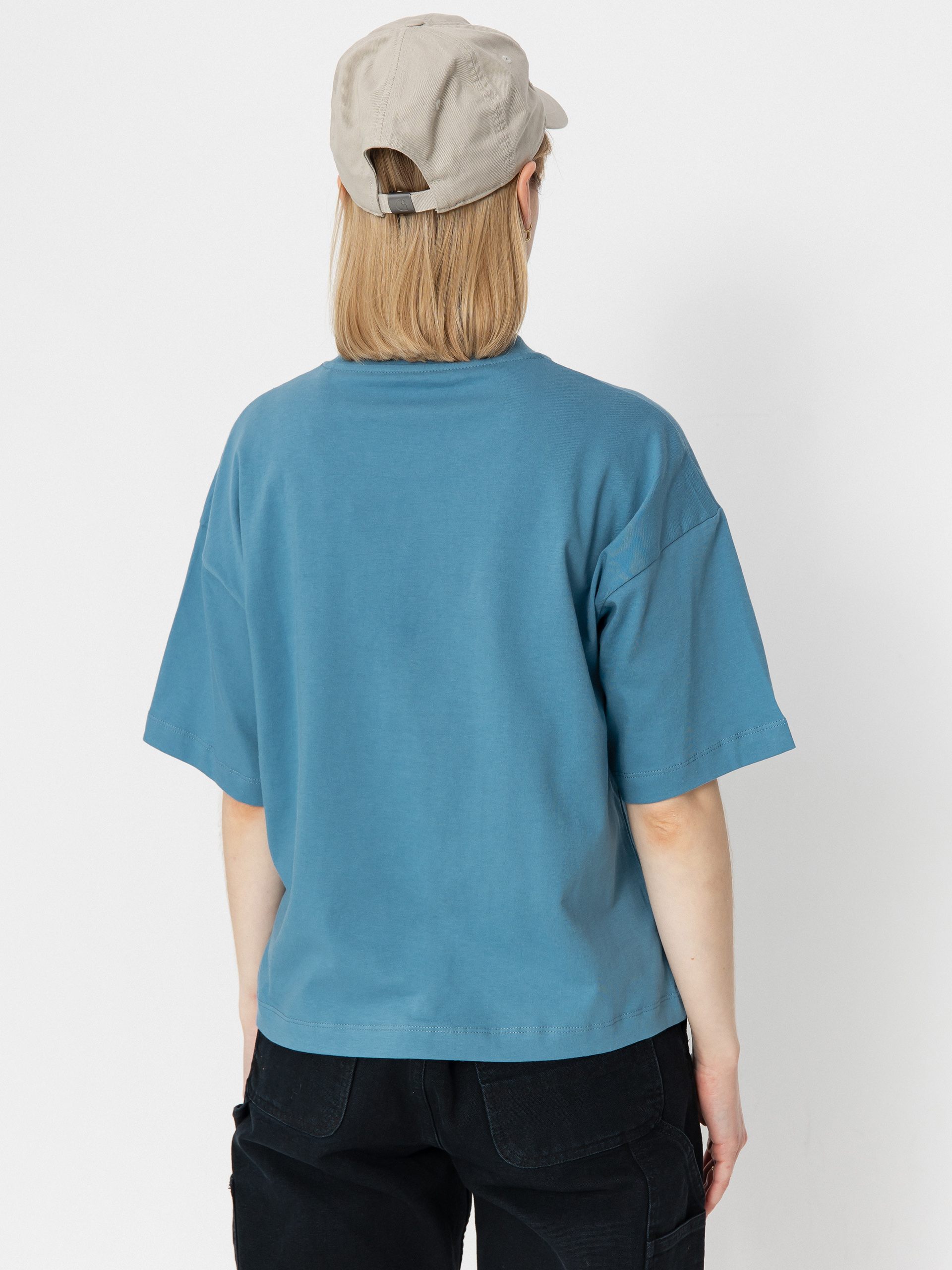 Carhartt WIP Chester Wmn Póló (clay blue)