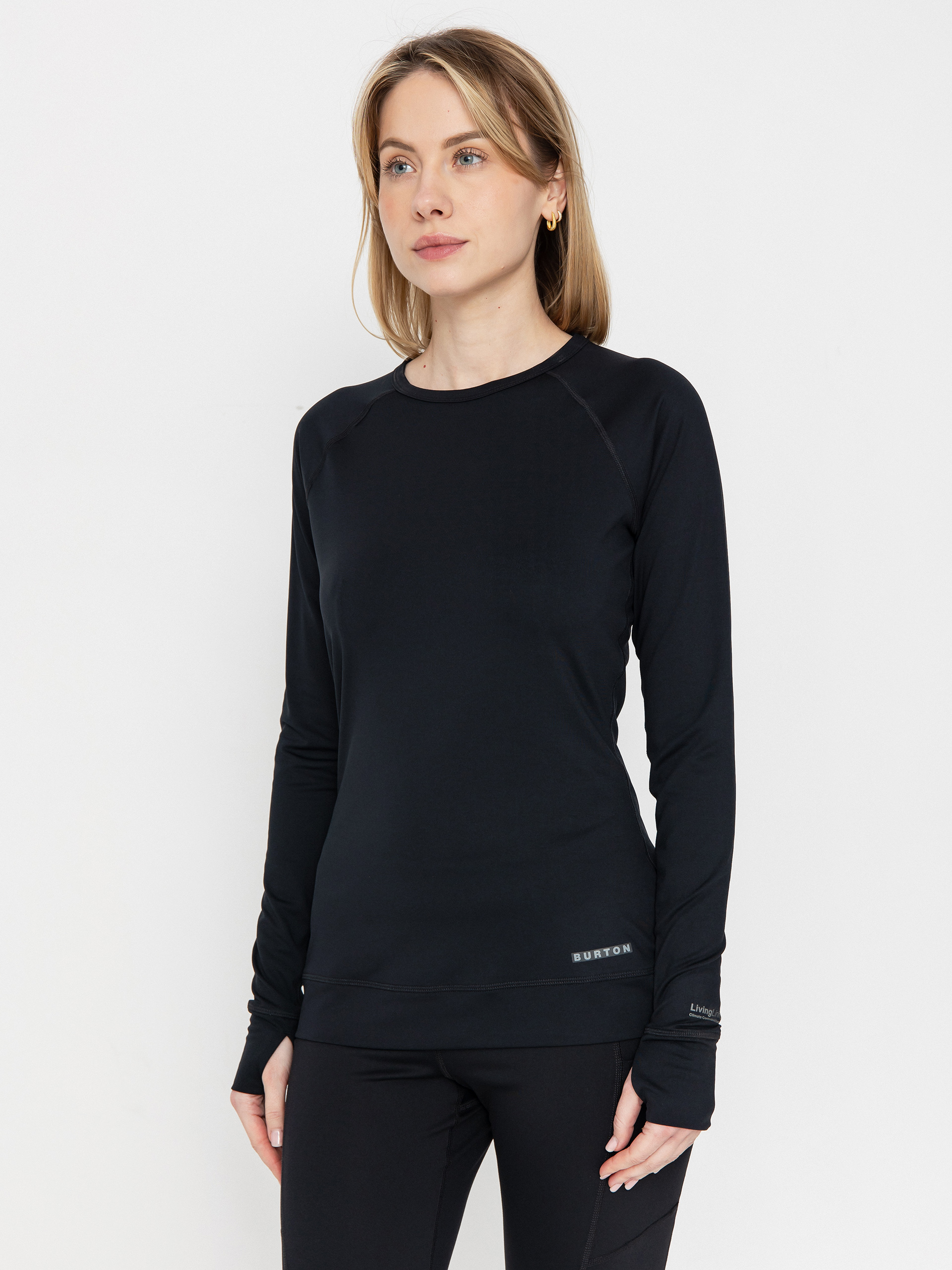 Hosszu00fa ujju00fa felsu0151 Burton Lightweight X Crew Wmn (true black)