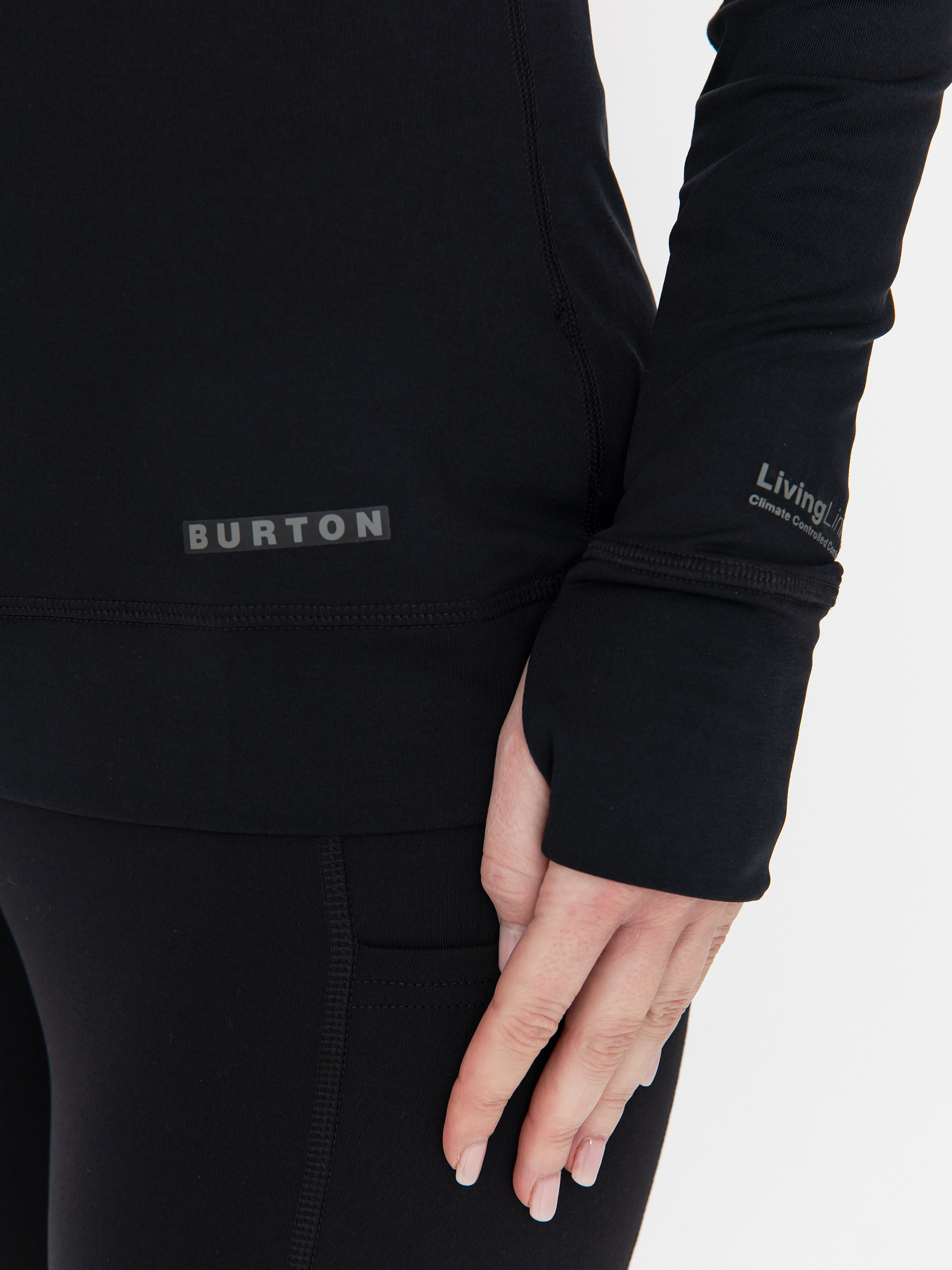 Női Hosszú ujjú felső Burton Lightweight X Crew (true black)