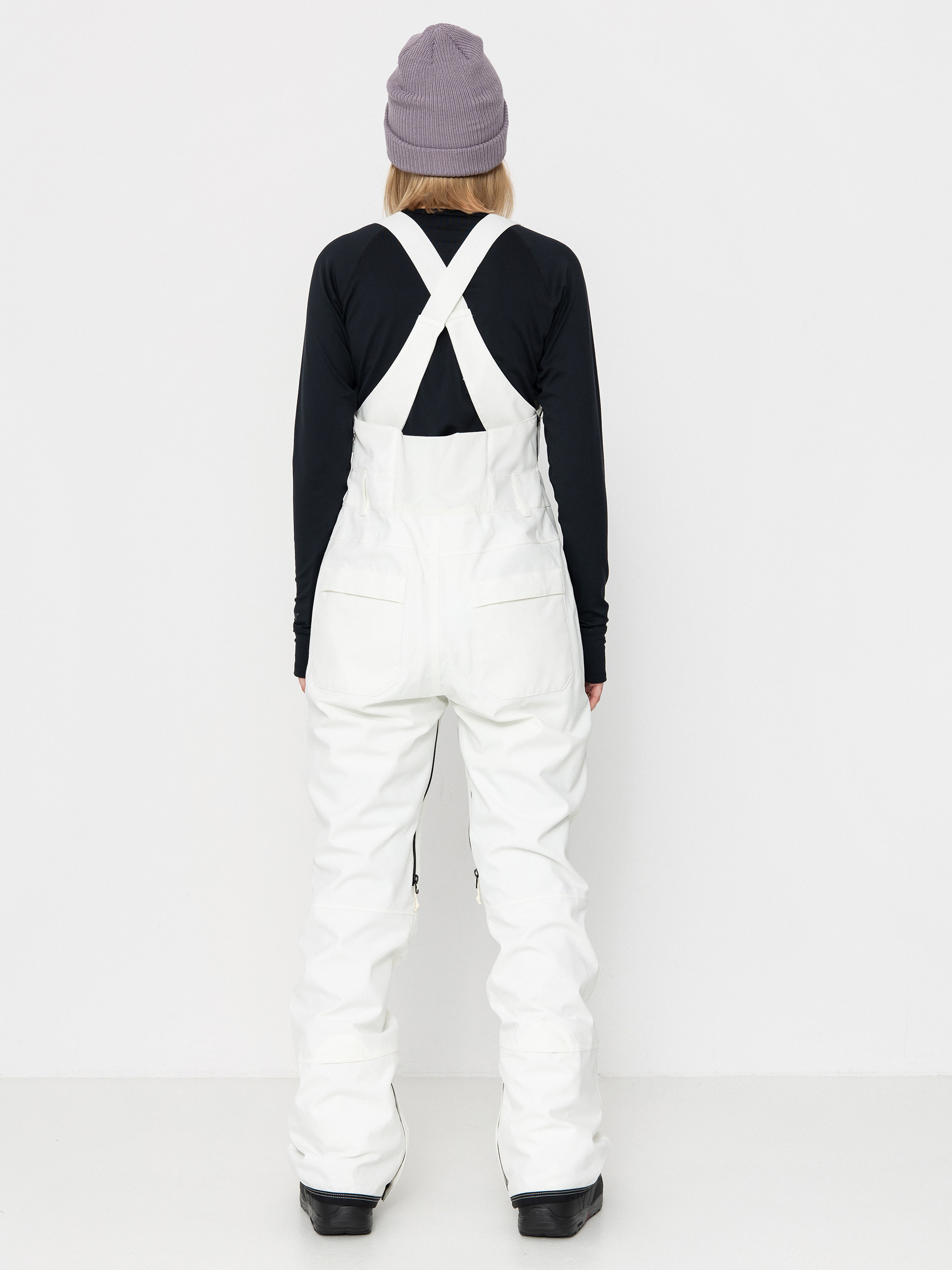 Női Snowboard nadrág Burton Avalon Stretch Bib (stout white)