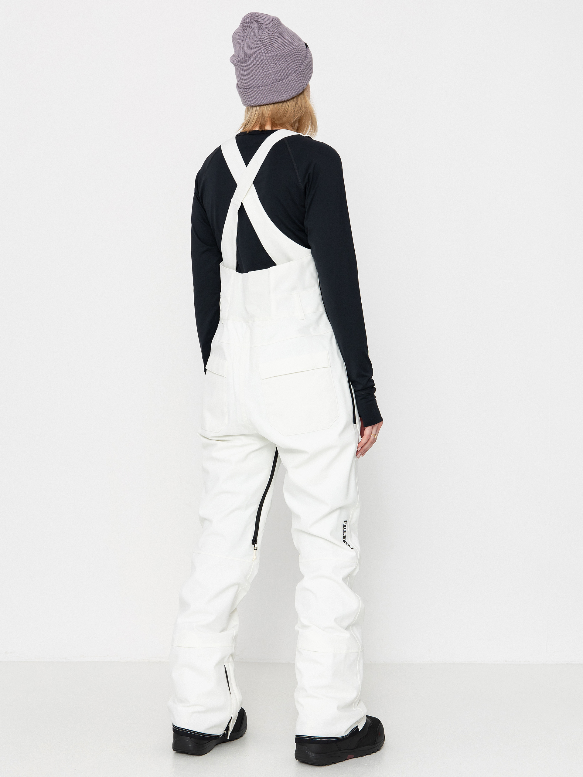 Női Snowboard nadrág Burton Avalon Stretch Bib (stout white)