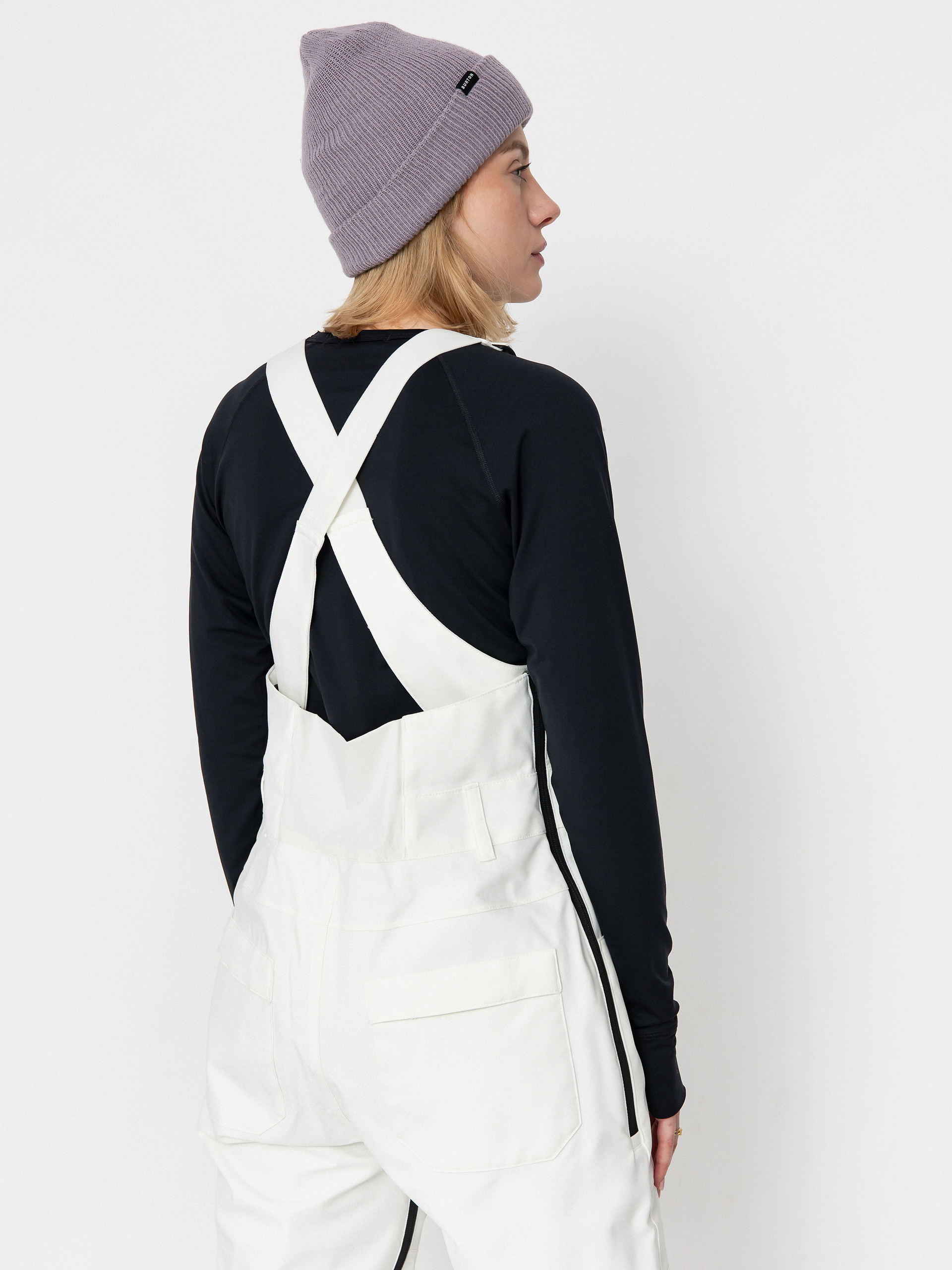 Női Snowboard nadrág Burton Avalon Stretch Bib (stout white)