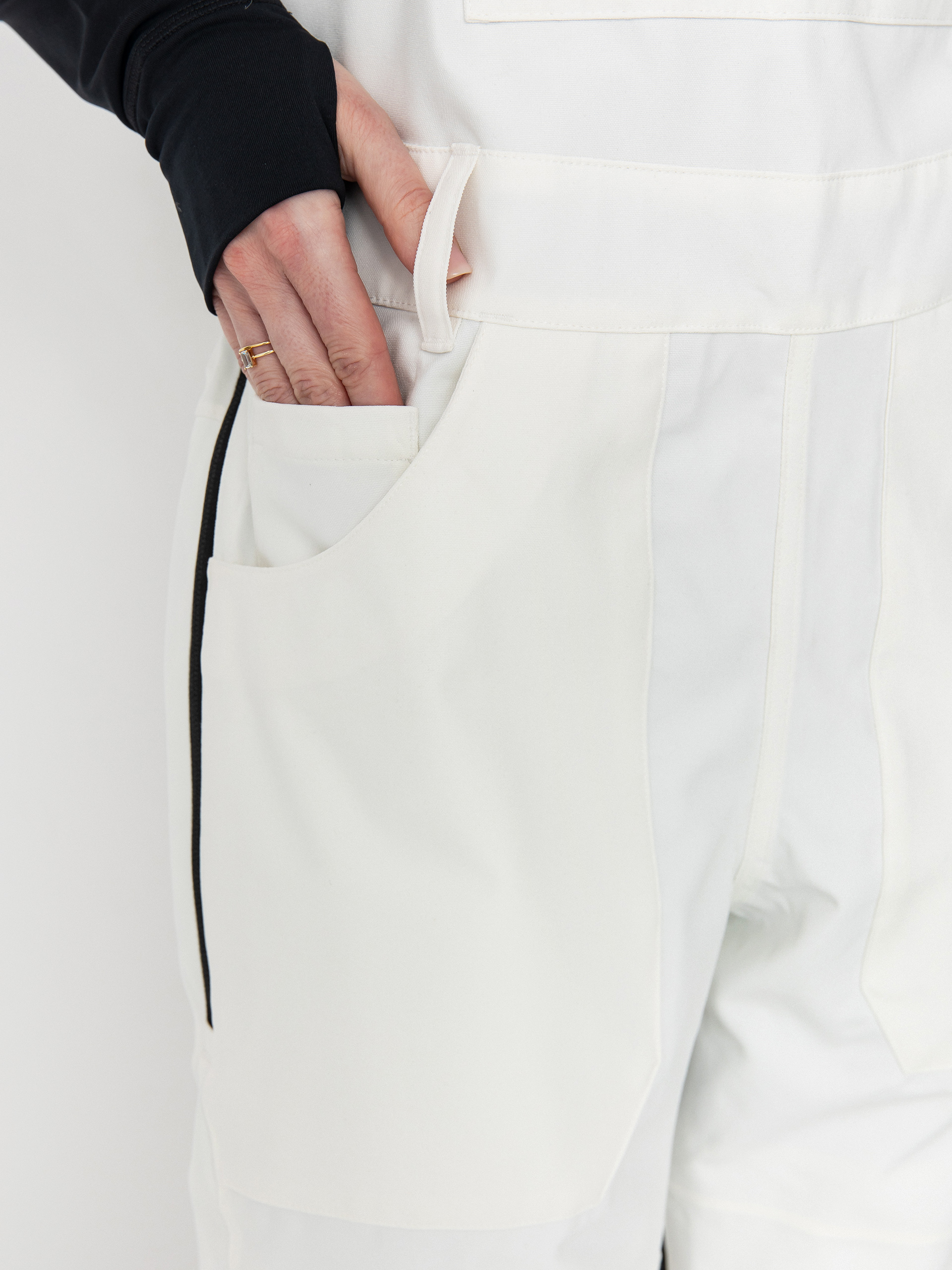 Női Snowboard nadrág Burton Avalon Stretch Bib (stout white)