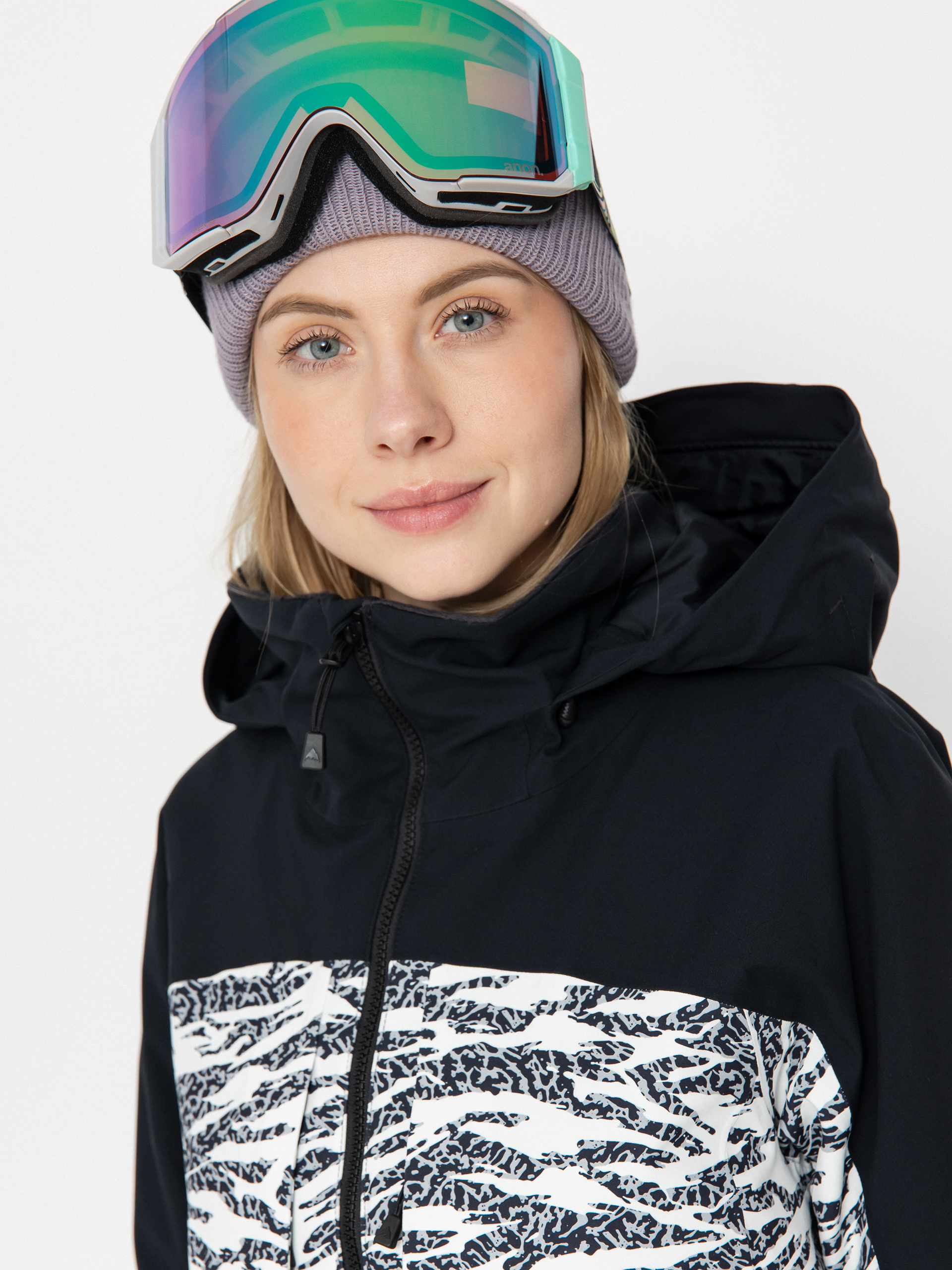 Női Burton Prowess 2.0 Snowboard dzseki (true black/zebra camo)