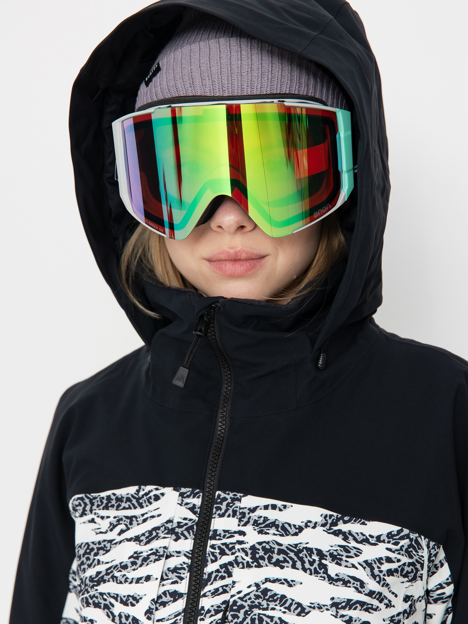 Női Burton Prowess 2.0 Snowboard dzseki (true black/zebra camo)