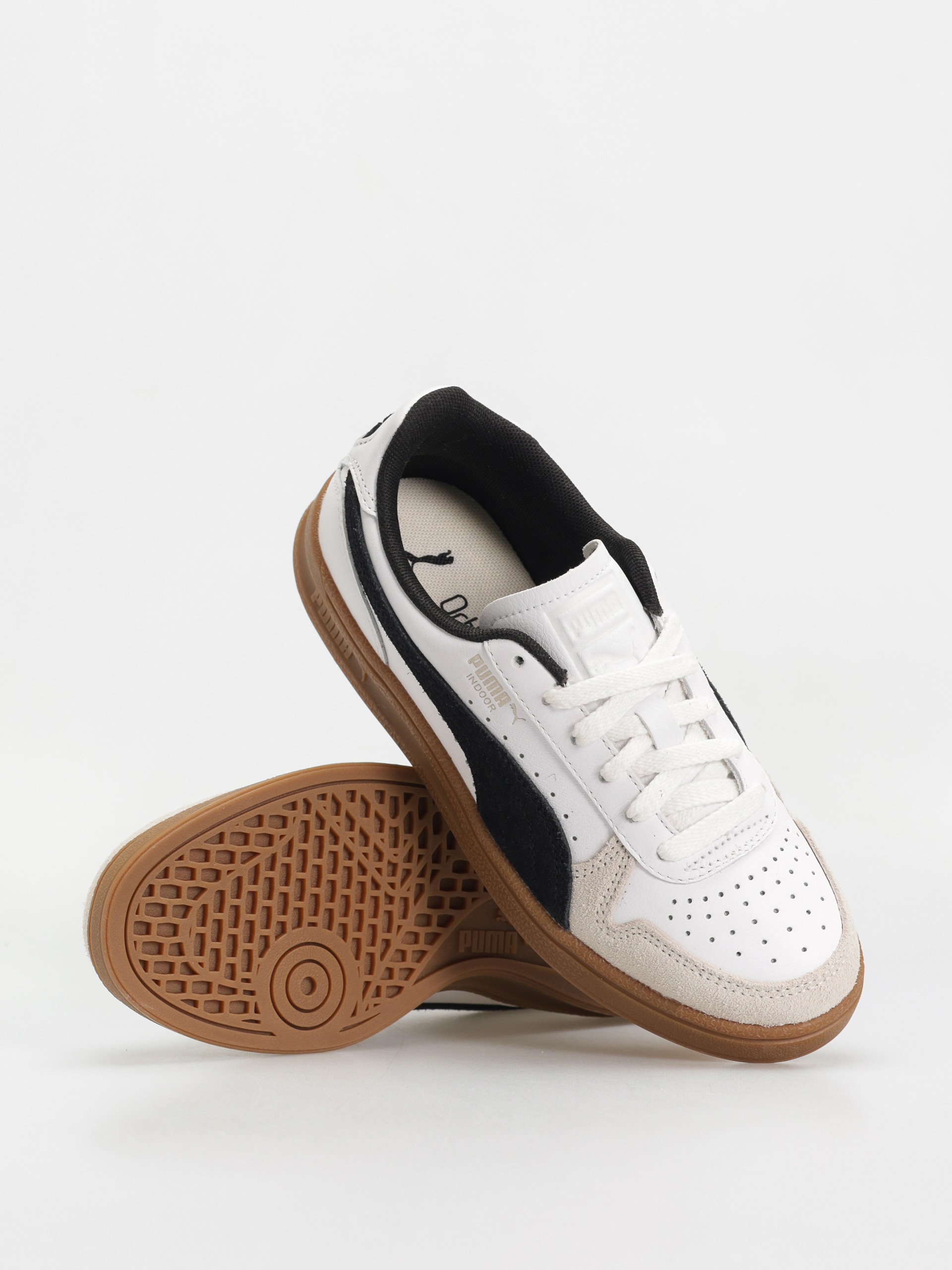Puma Indoor Cipők (puma white puma black gum)