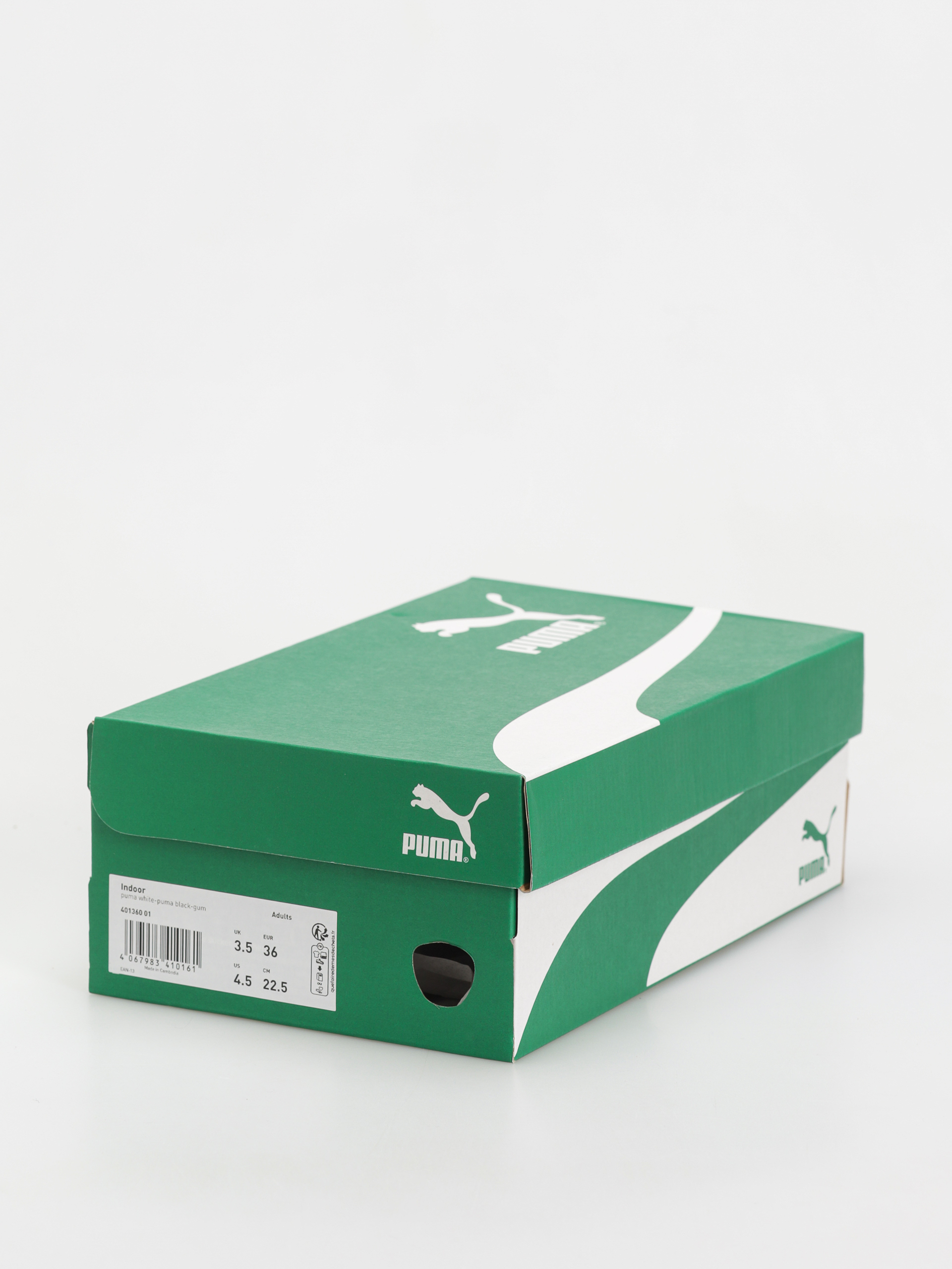 Puma Indoor Cipők (puma white puma black gum)