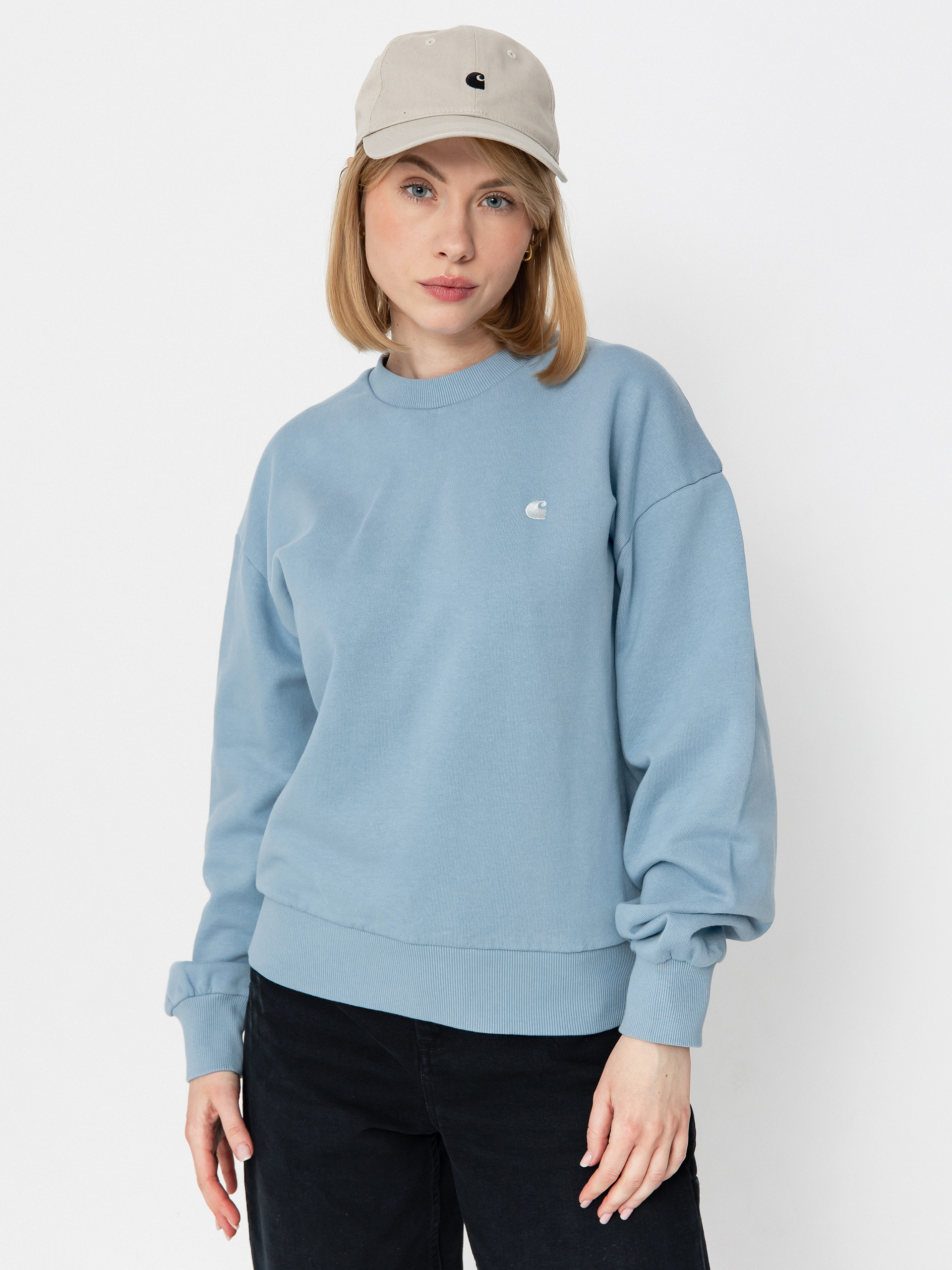 Carhartt WIP Casey Wmn Pulóver (frosted blue/silver)