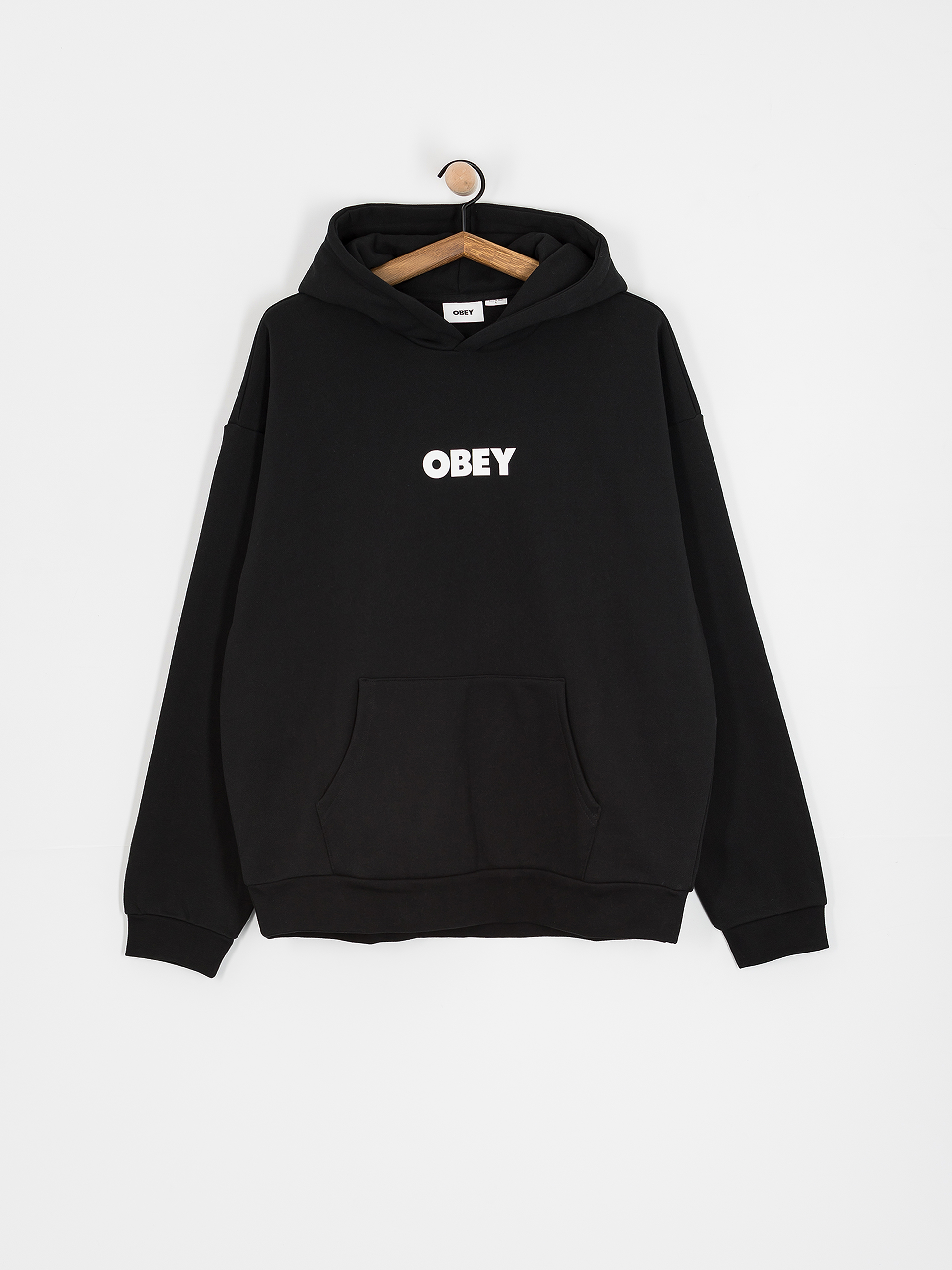 OBEY Bold Extra Heavy HD Kapucnis pulóver (black)