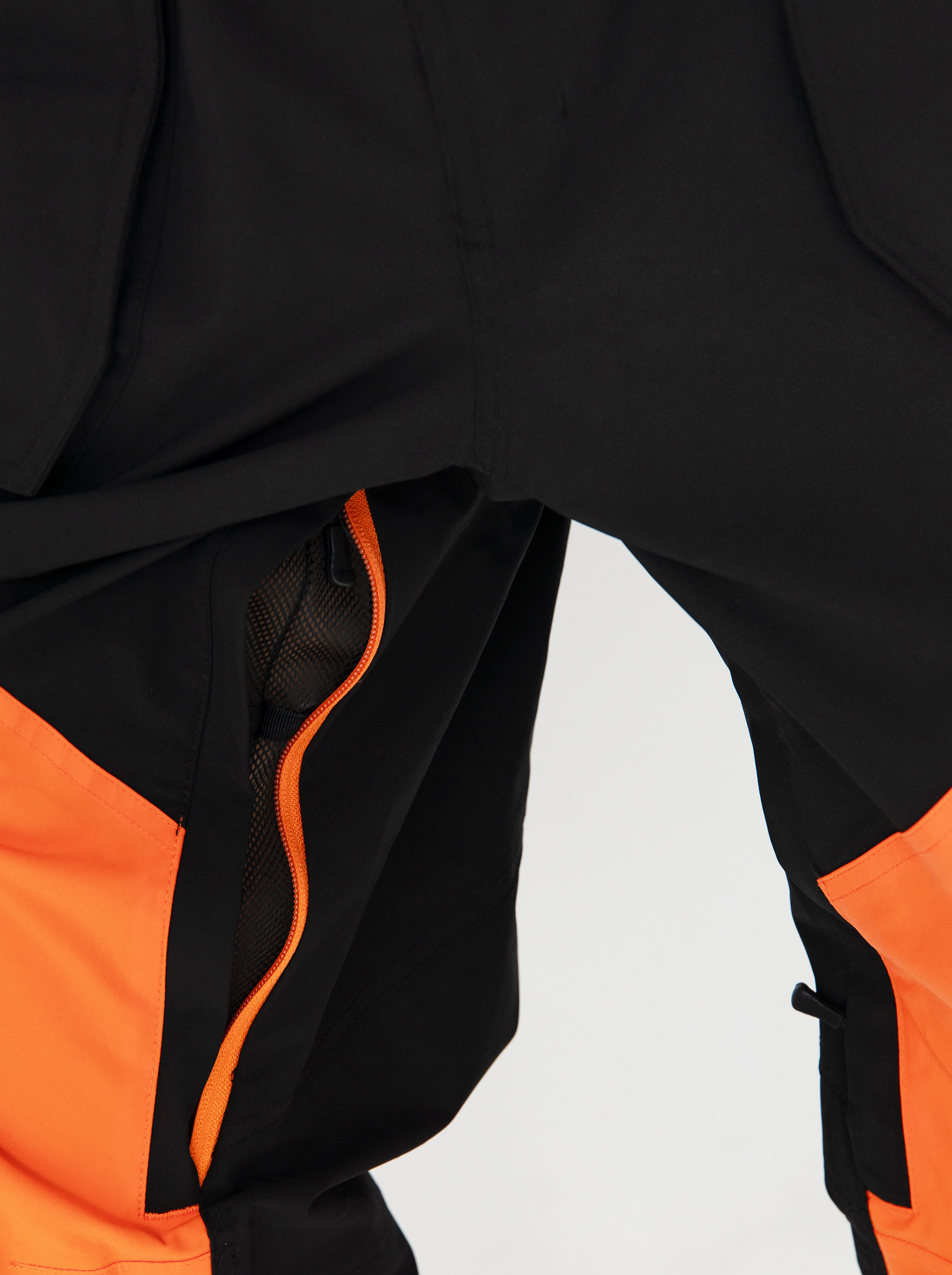 Férfi Snowboard nadrág ThirtyTwo Basement Bib (black/orange)