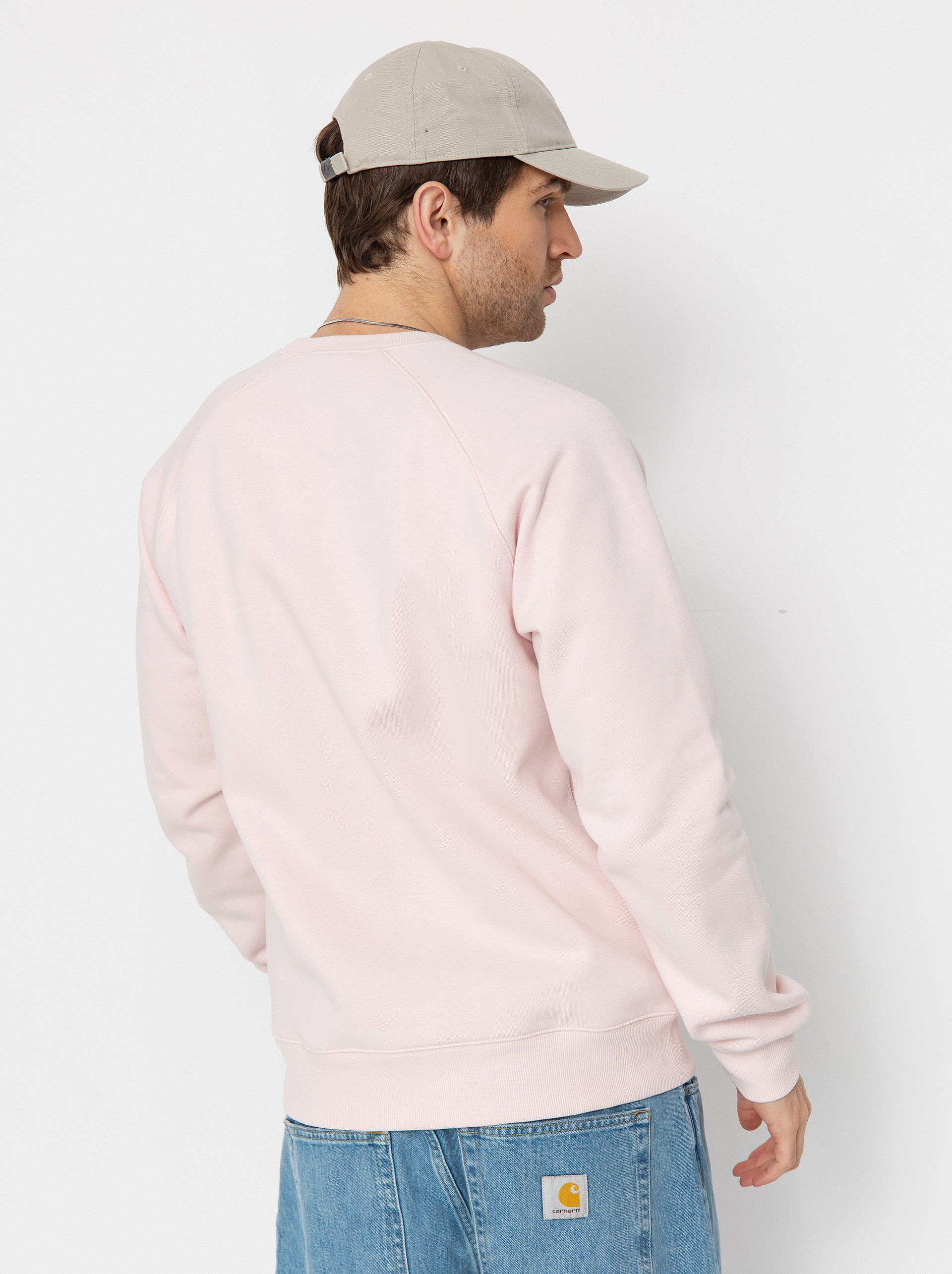 Carhartt WIP Chase Pulóver (air pink/gold)