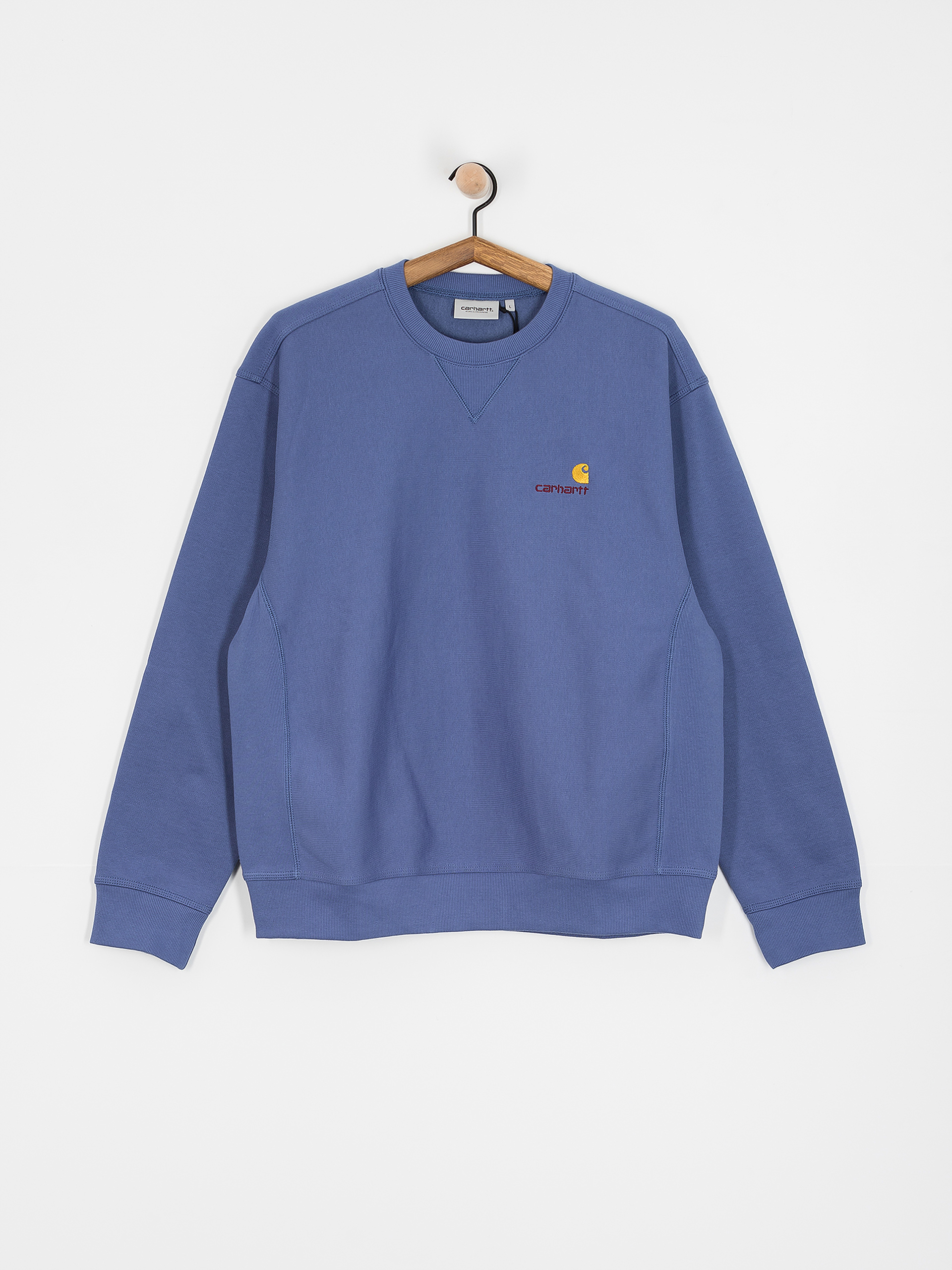 Carhartt WIP American Script Pulóver (blue iris)