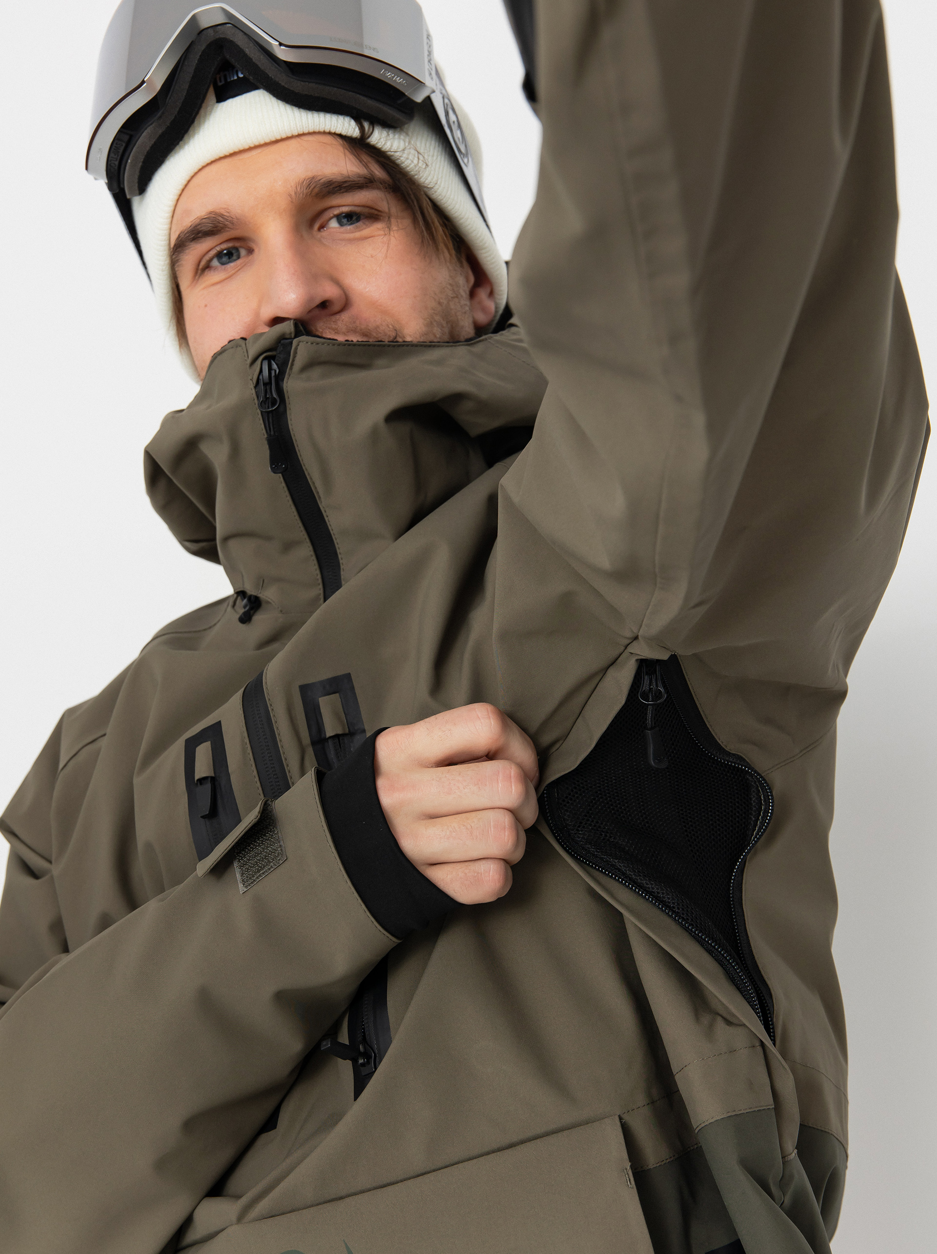 Férfi Snowboard dzseki ThirtyTwo Light Anorak (military)