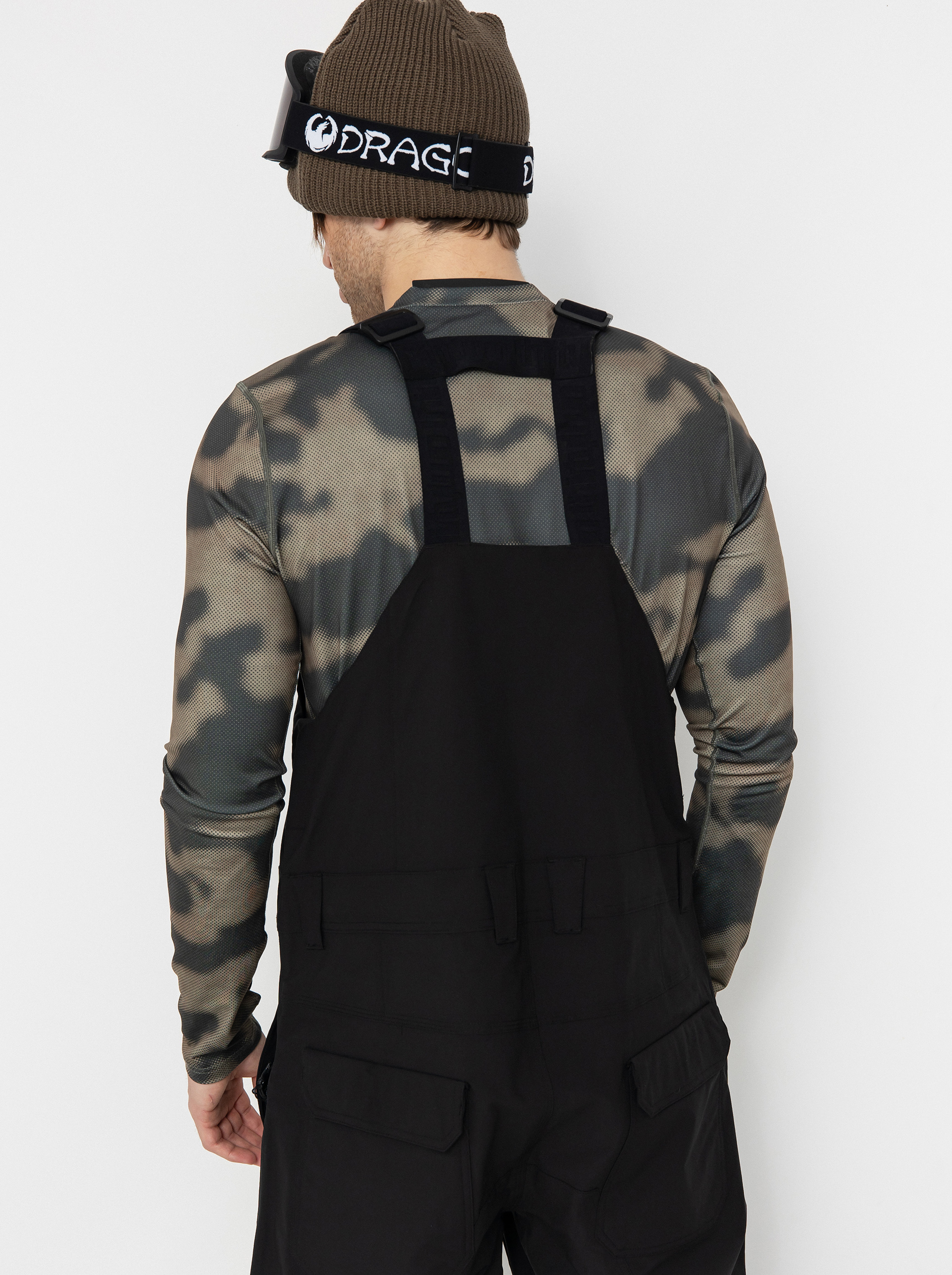 Férfi Snowboard nadrág ThirtyTwo Basement Bib (black)