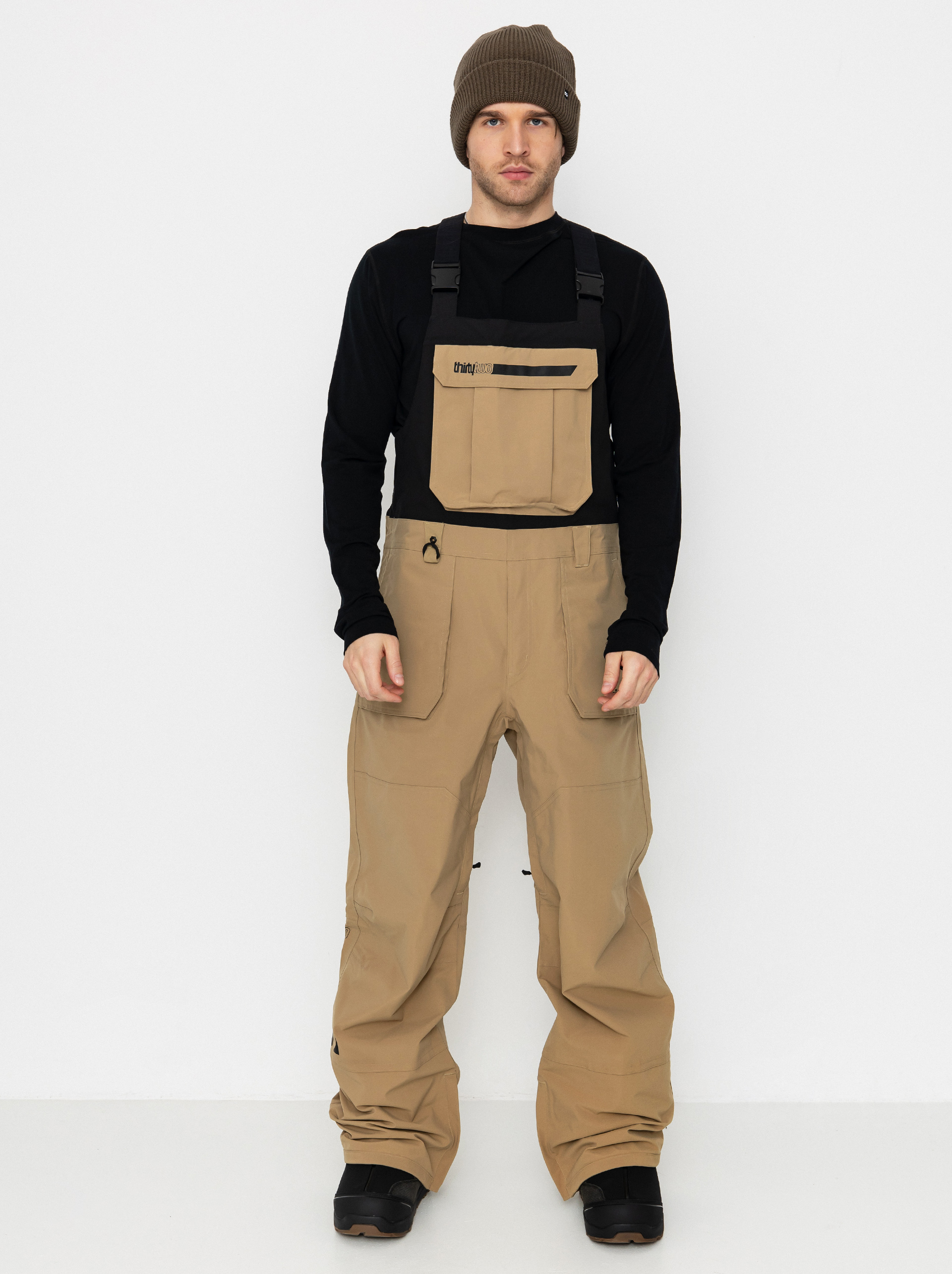 Snowboard nadrág ThirtyTwo Basement Bib (khaki)