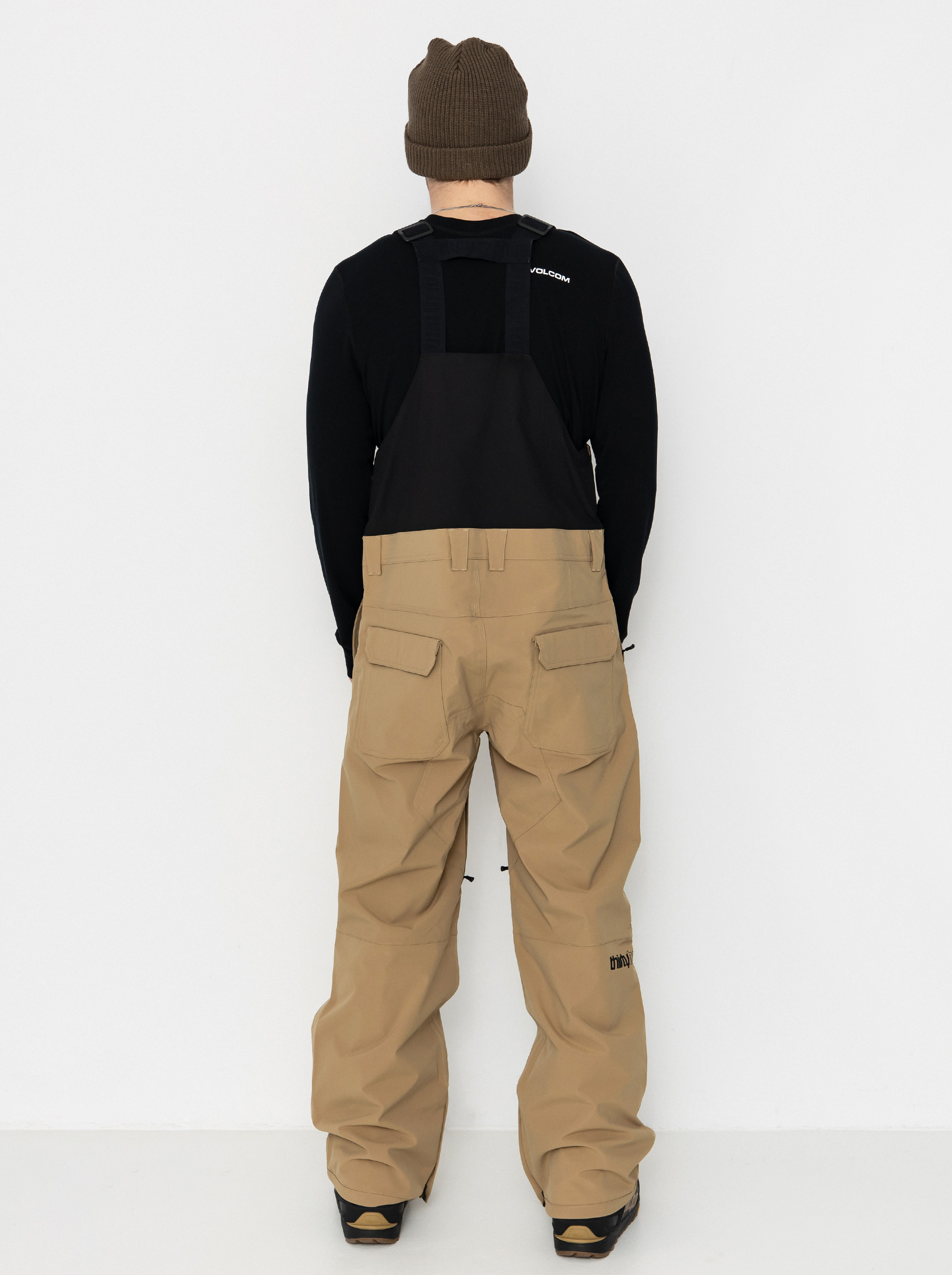 Férfi Snowboard nadrág ThirtyTwo Basement Bib (khaki)