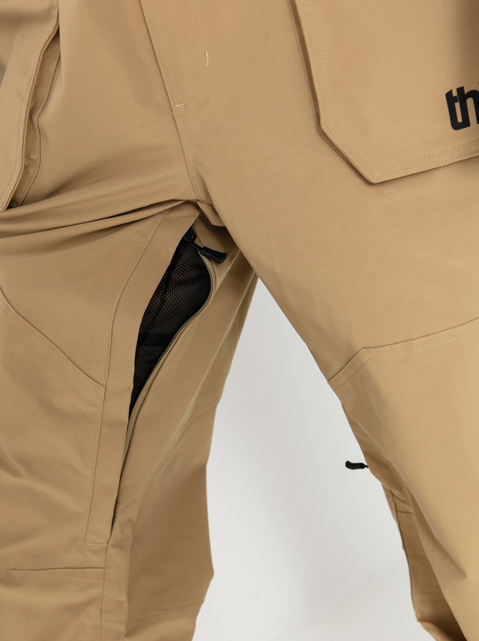 Férfi Snowboard nadrág ThirtyTwo Basement Bib (khaki)