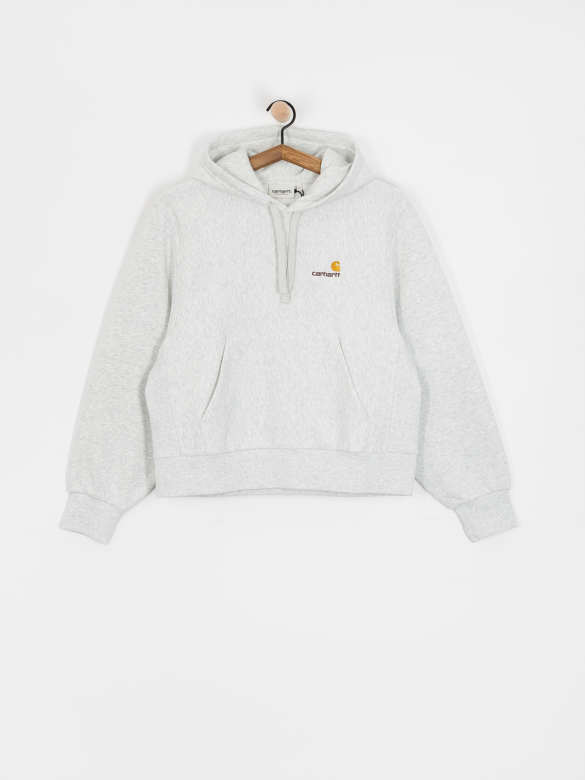 Carhartt WIP American Script HD Wmn Kapucnis pulóver (ash heather)