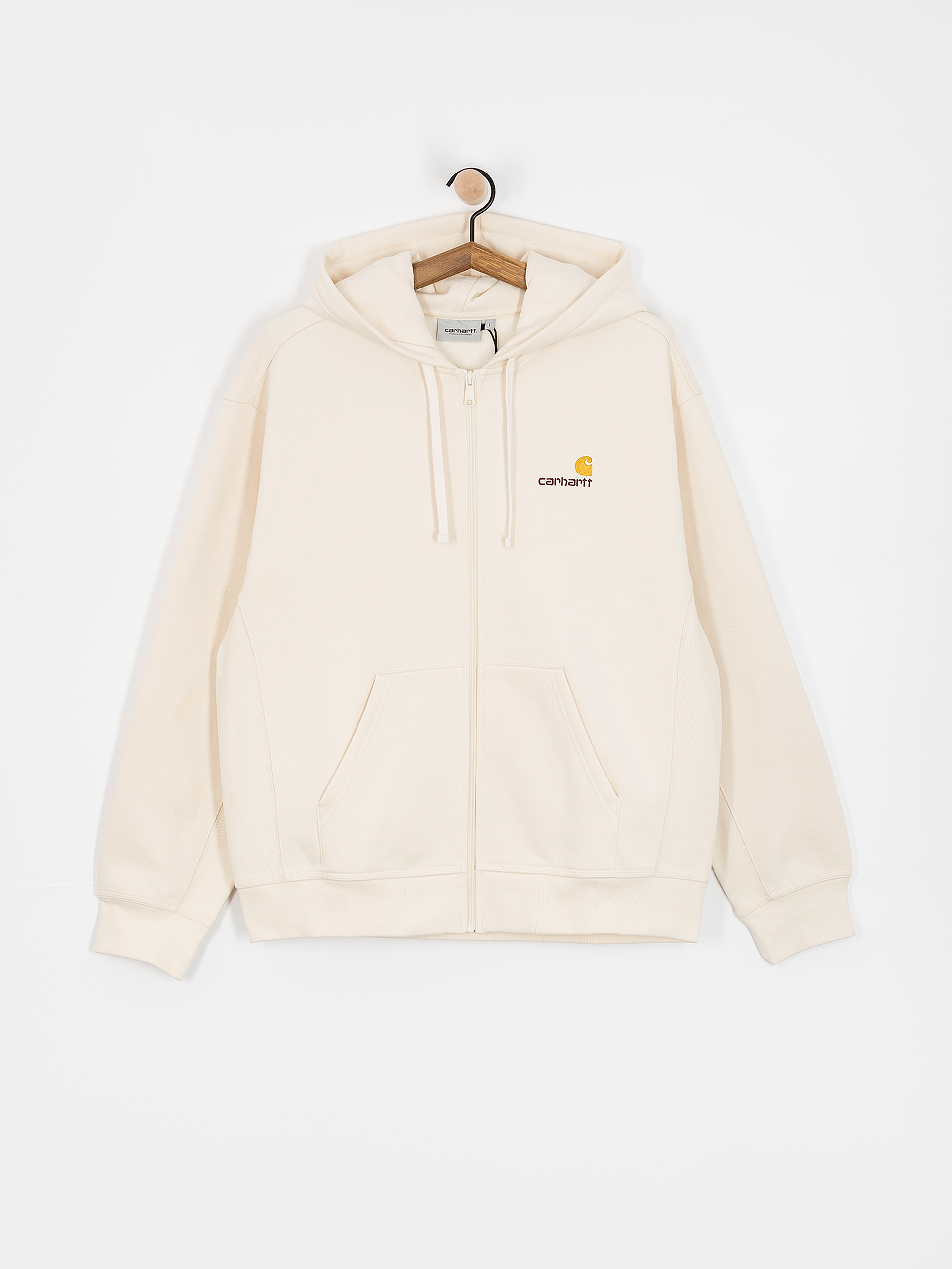 Carhartt WIP American Script ZHD Kapucnis pulóver (natural)