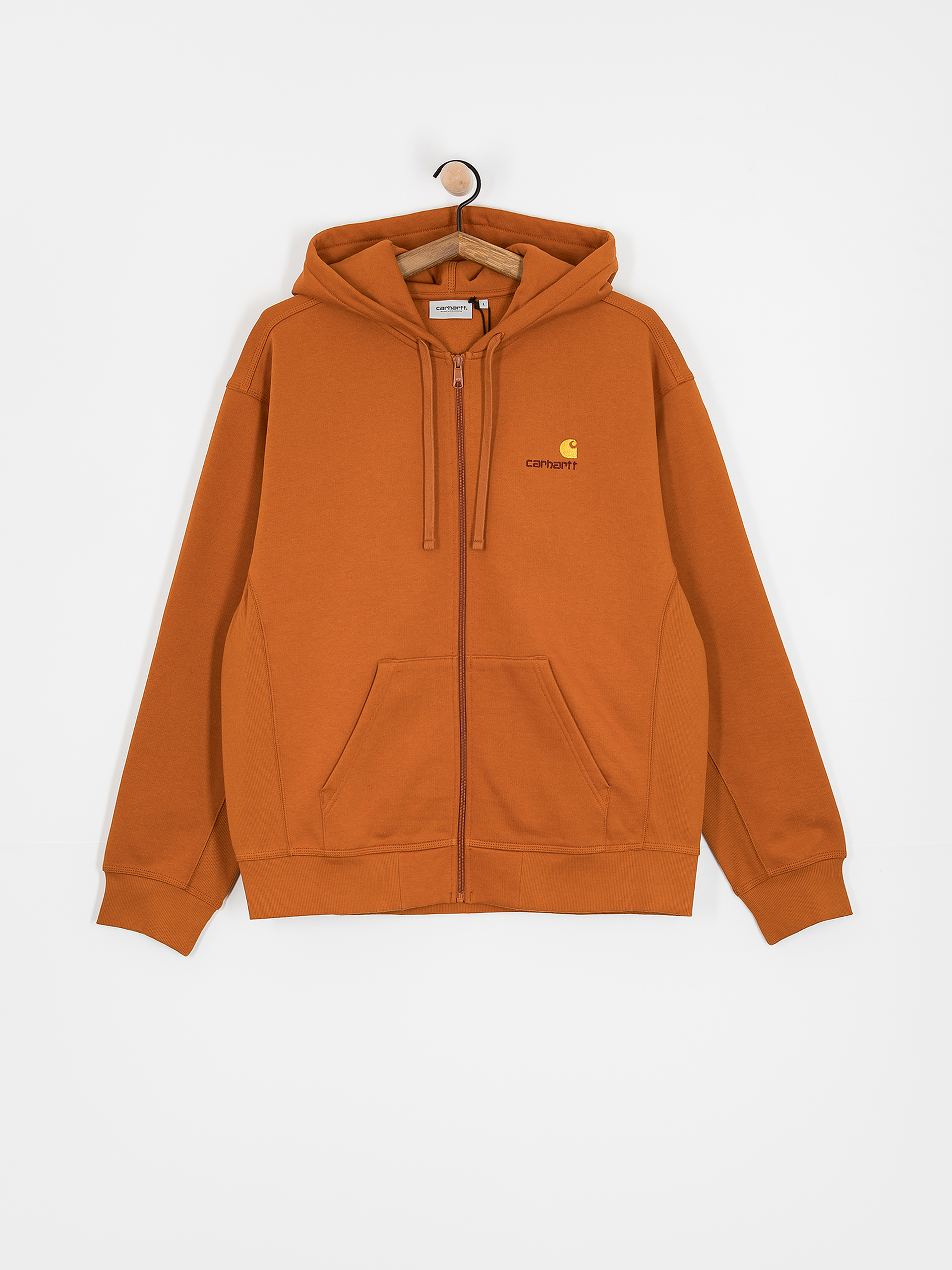 Carhartt WIP American Script ZHD Kapucnis pulóver (sienna)