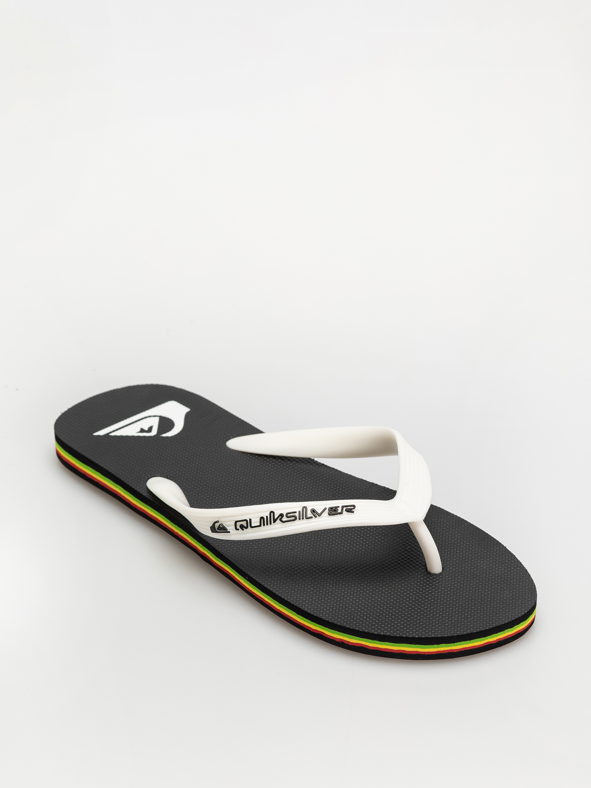 Quiksilver Molokai Core Flip-flop papucsok (black/rasta)